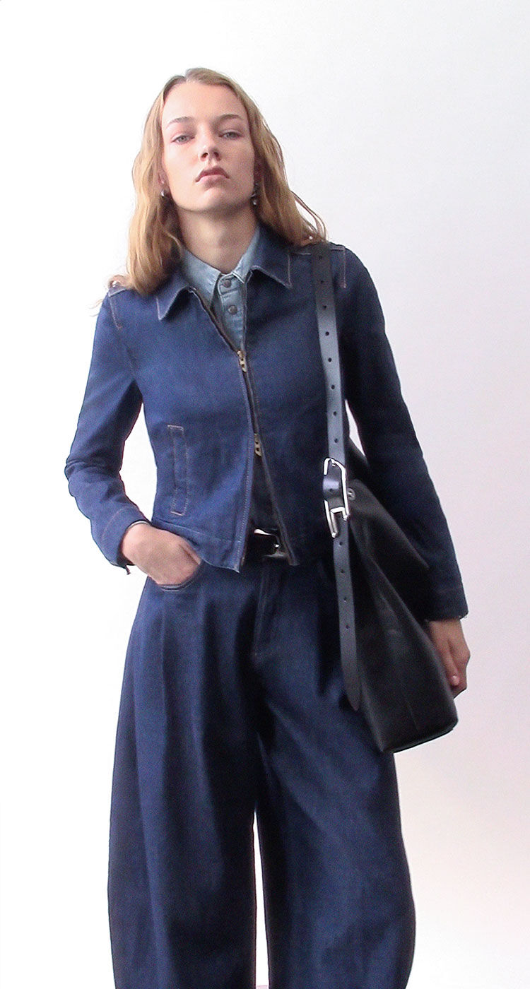 D-Line-Leather hobo bag