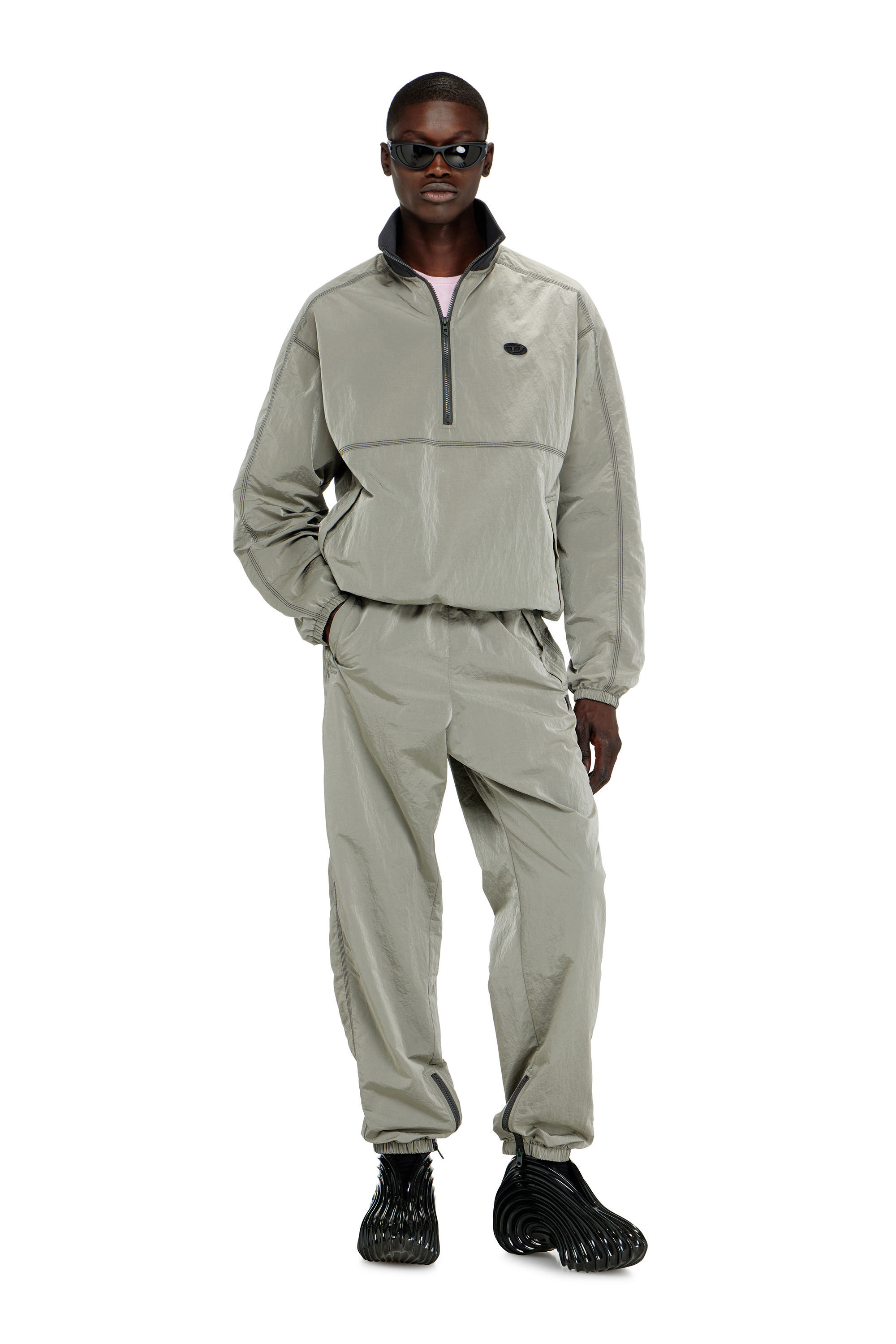 Diesel - MELISSA QUANTUM SNEAKERS X, Unisex's Slip-on sneaker in Melflex&reg; in Black - 8