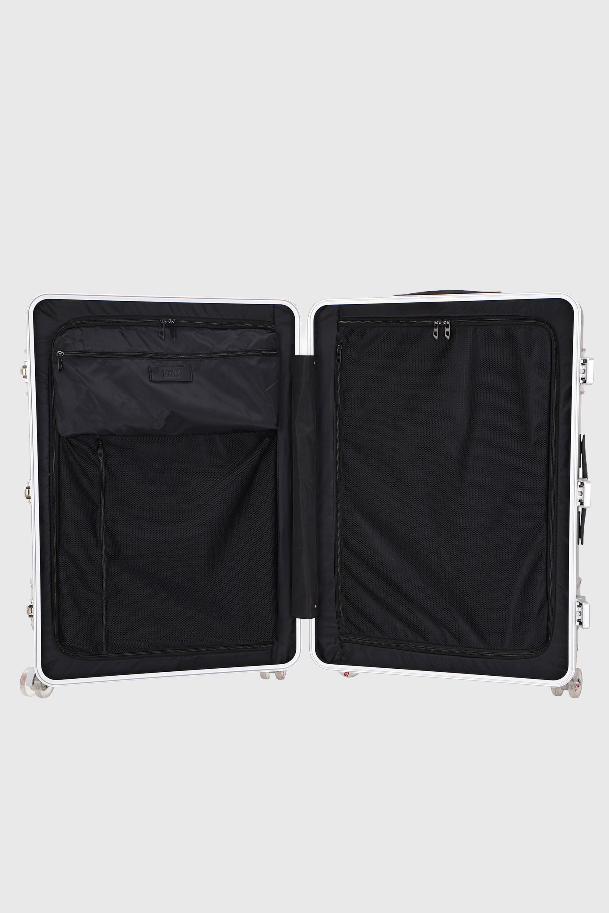 Diesel - DIESEL PC STRONG IMAGE TROLLEY- DSL003, Unisex's Rugged suitcase size L in Silver - 3