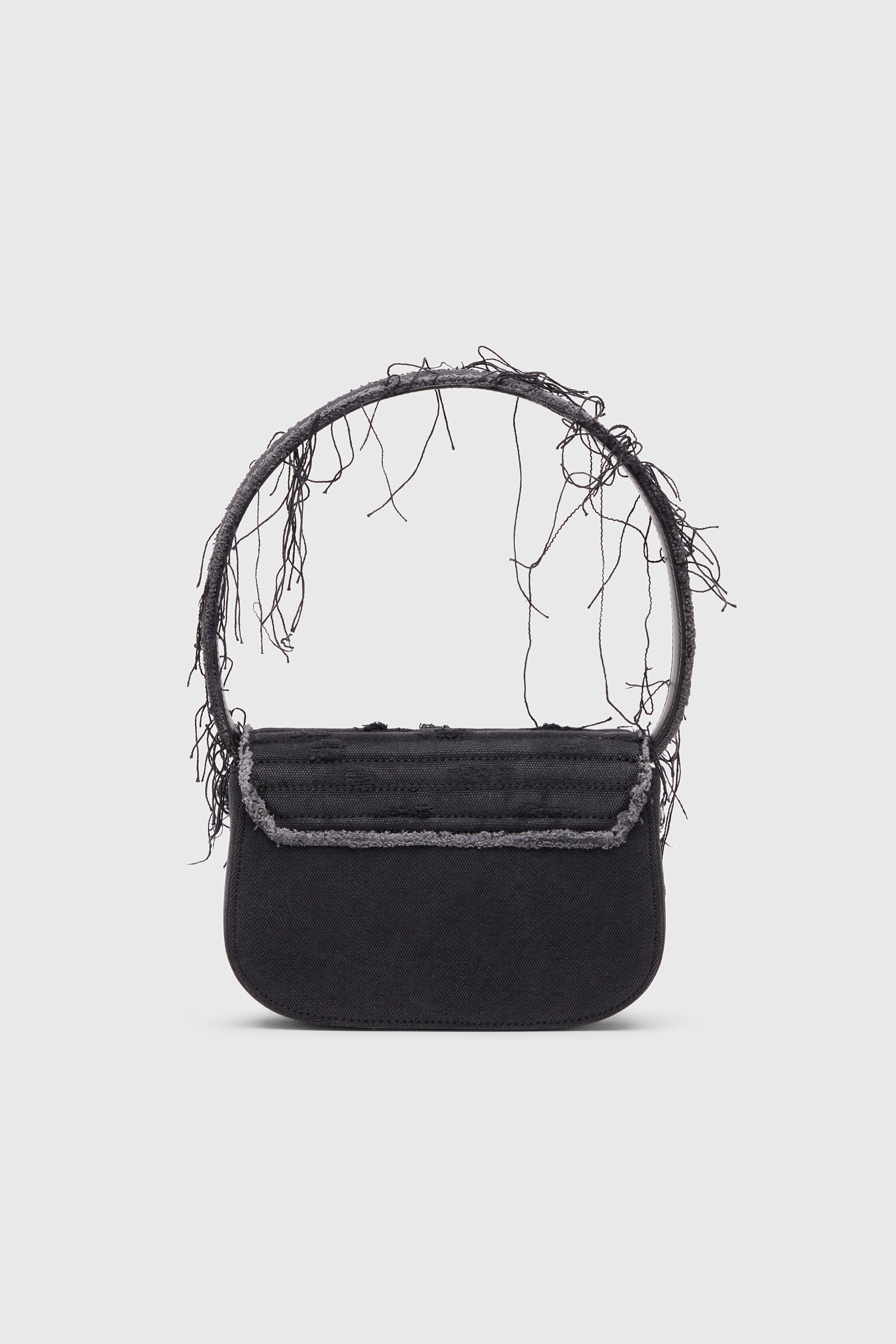 Diesel - 1DR, Woman's 1DR-Iconic shoulder bag in canvas and leather in Black - 3