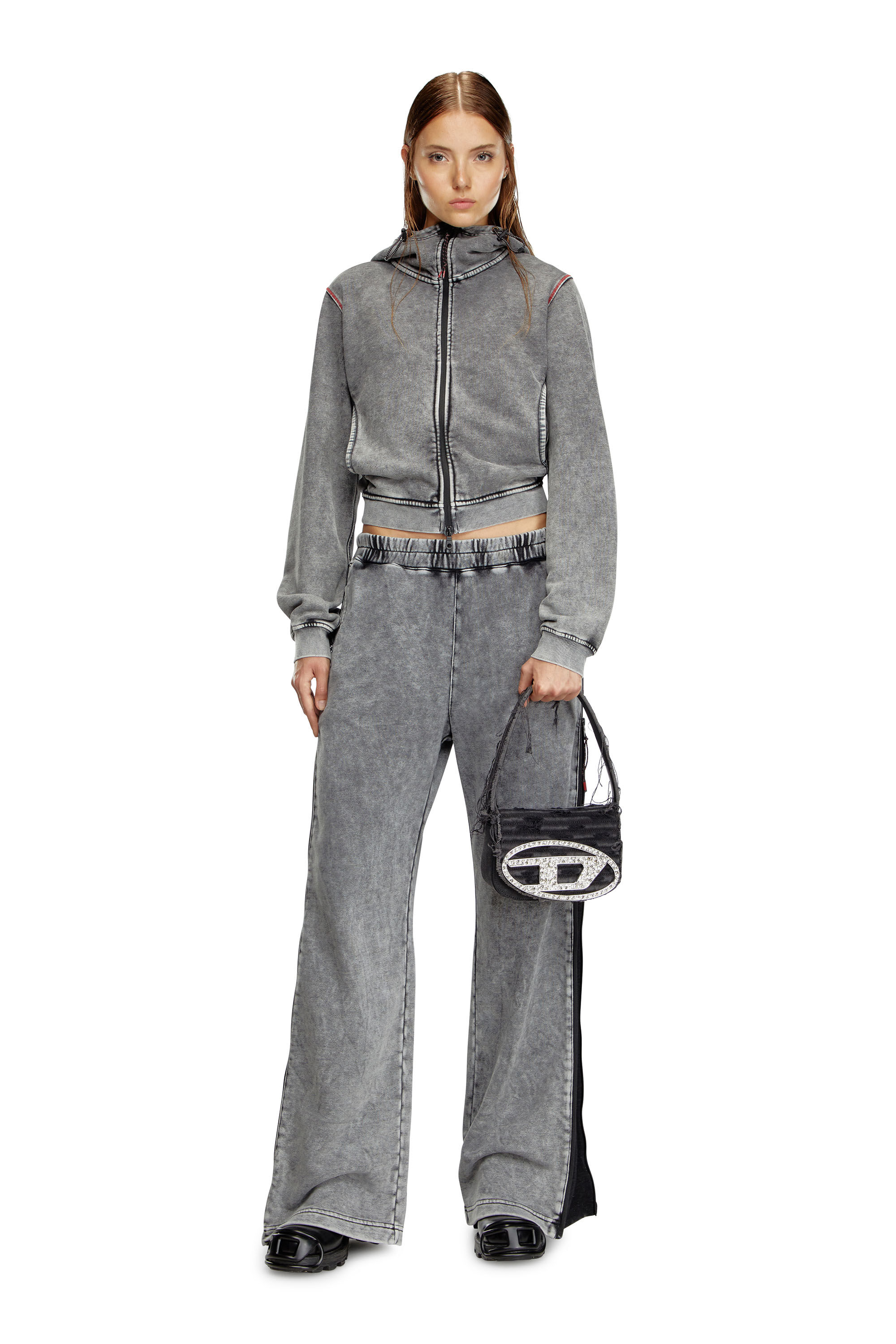Women's 1DR-Iconic shoulder bag in canvas and leather Women's 1DR-Iconic shoulder bag in canvas and leather