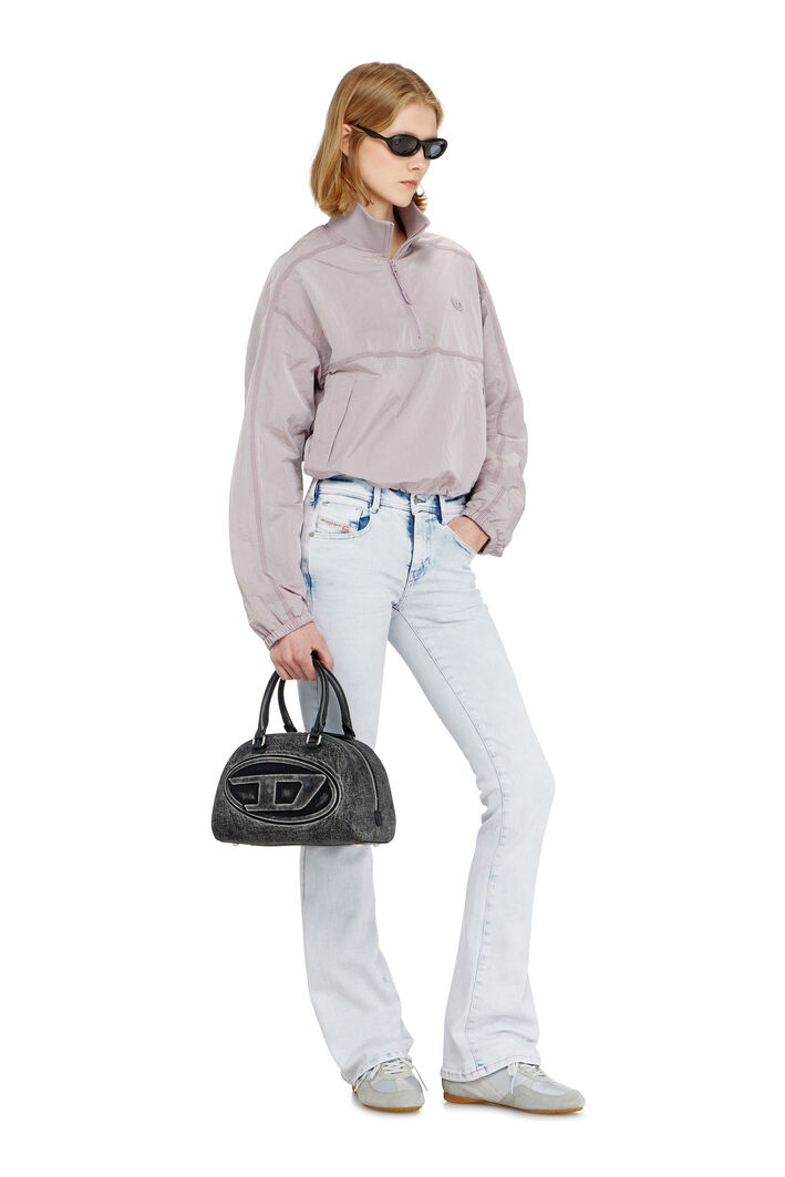 Diesel - G-ANOCK, Woman's Relaxed nylon jacket with mock neck in Lilac - 2