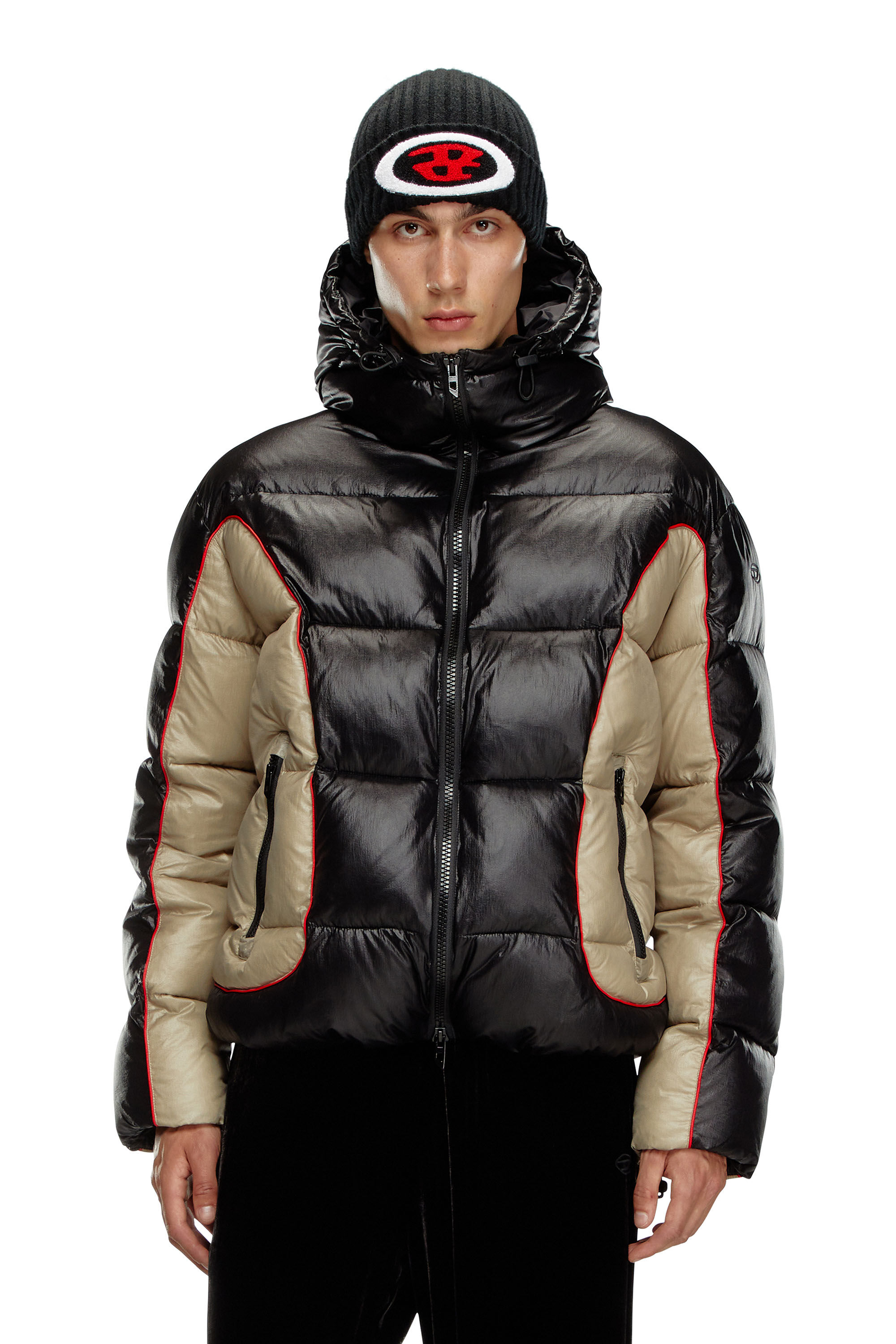 Men's hooded ripstop down coat online