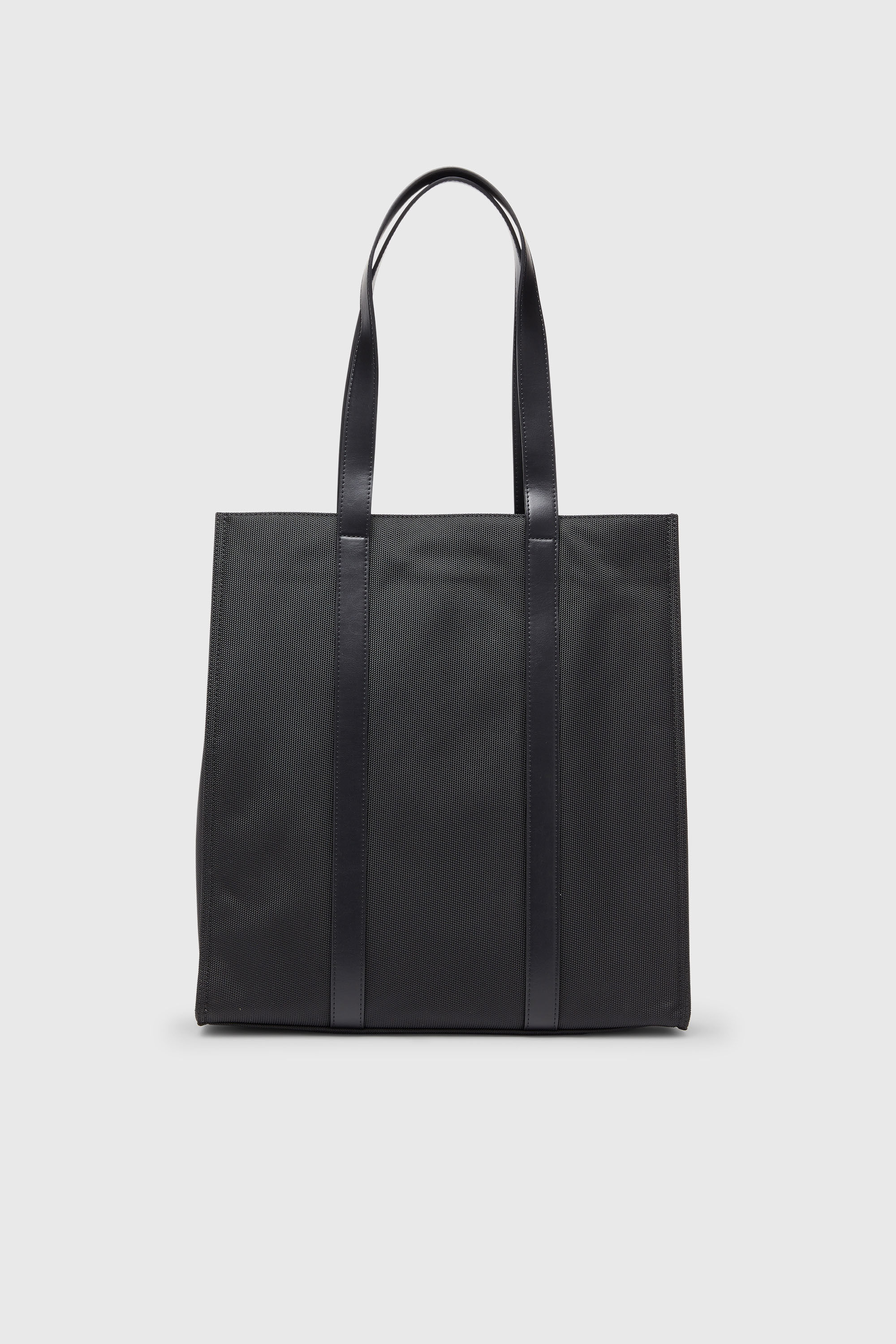 Diesel - MULTI-PKTS TOTE X, Unisex's Multi-Pkts - Shopping bag with flap pocket and zip in Black - 2