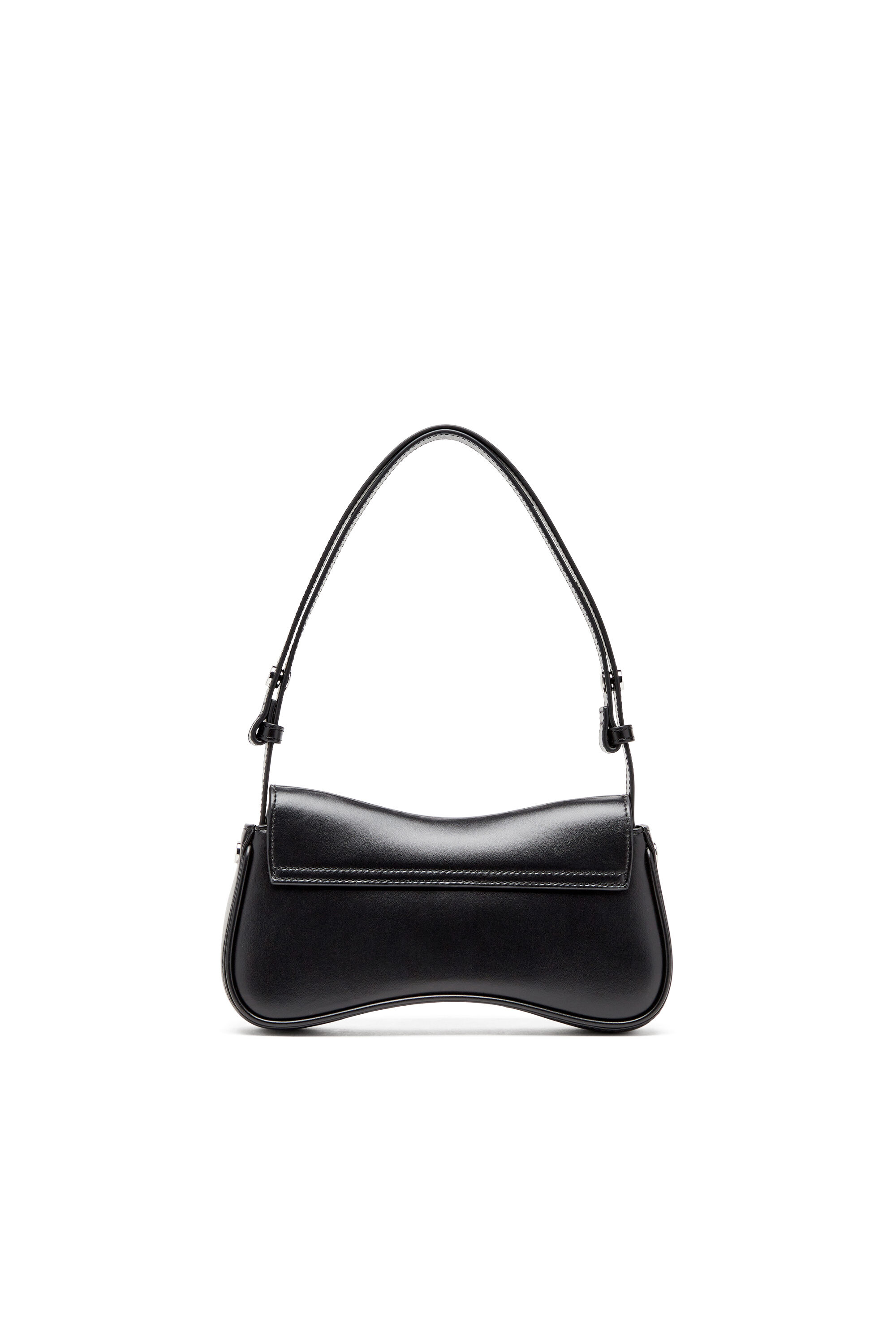 Diesel - PLAY CLUTCH, Woman's Play-Semi gloss leather shoulder bag in Black - 3