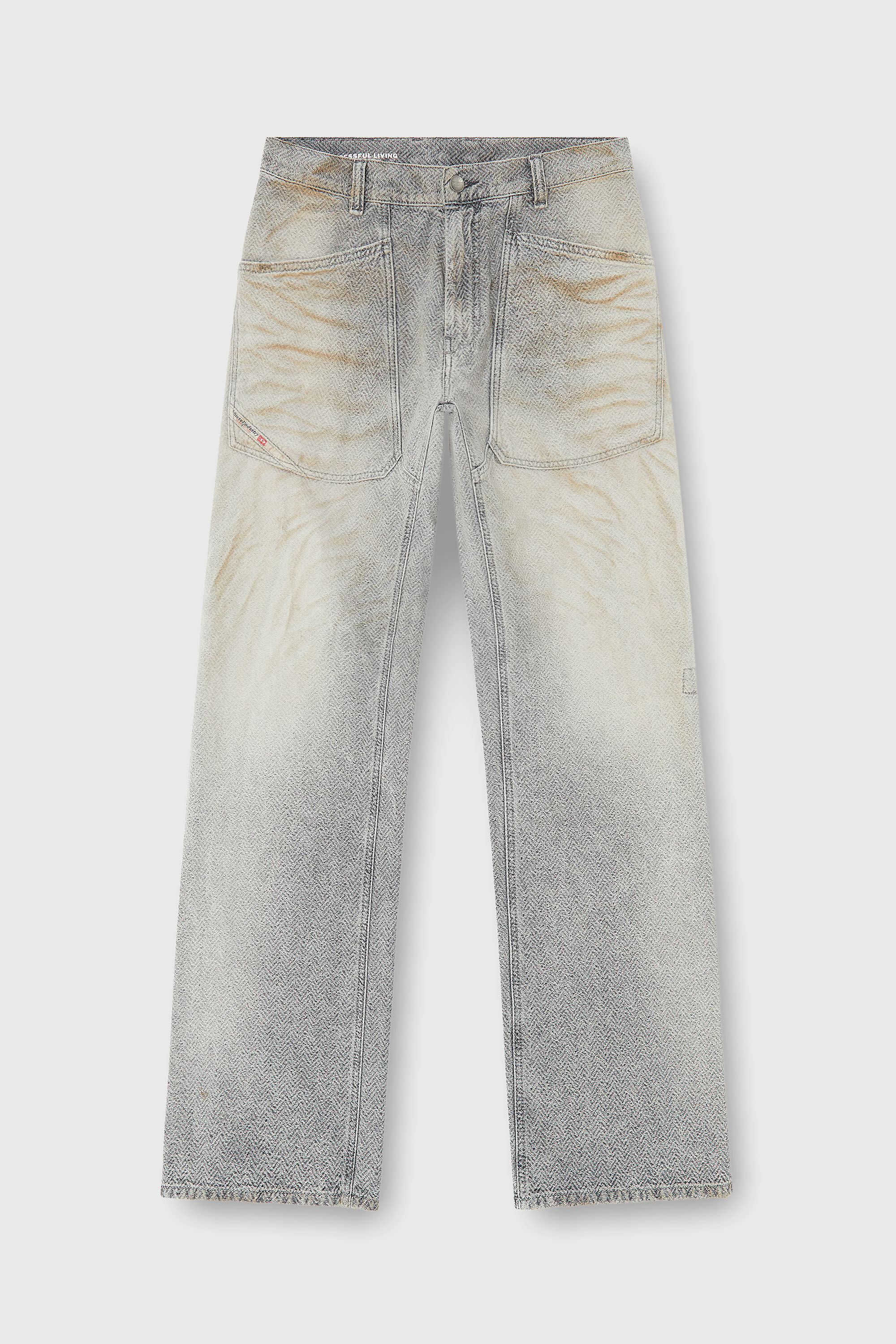 Diesel - Man's Relaxed Jeans D-Zeta 09Q11, Grey - 6
