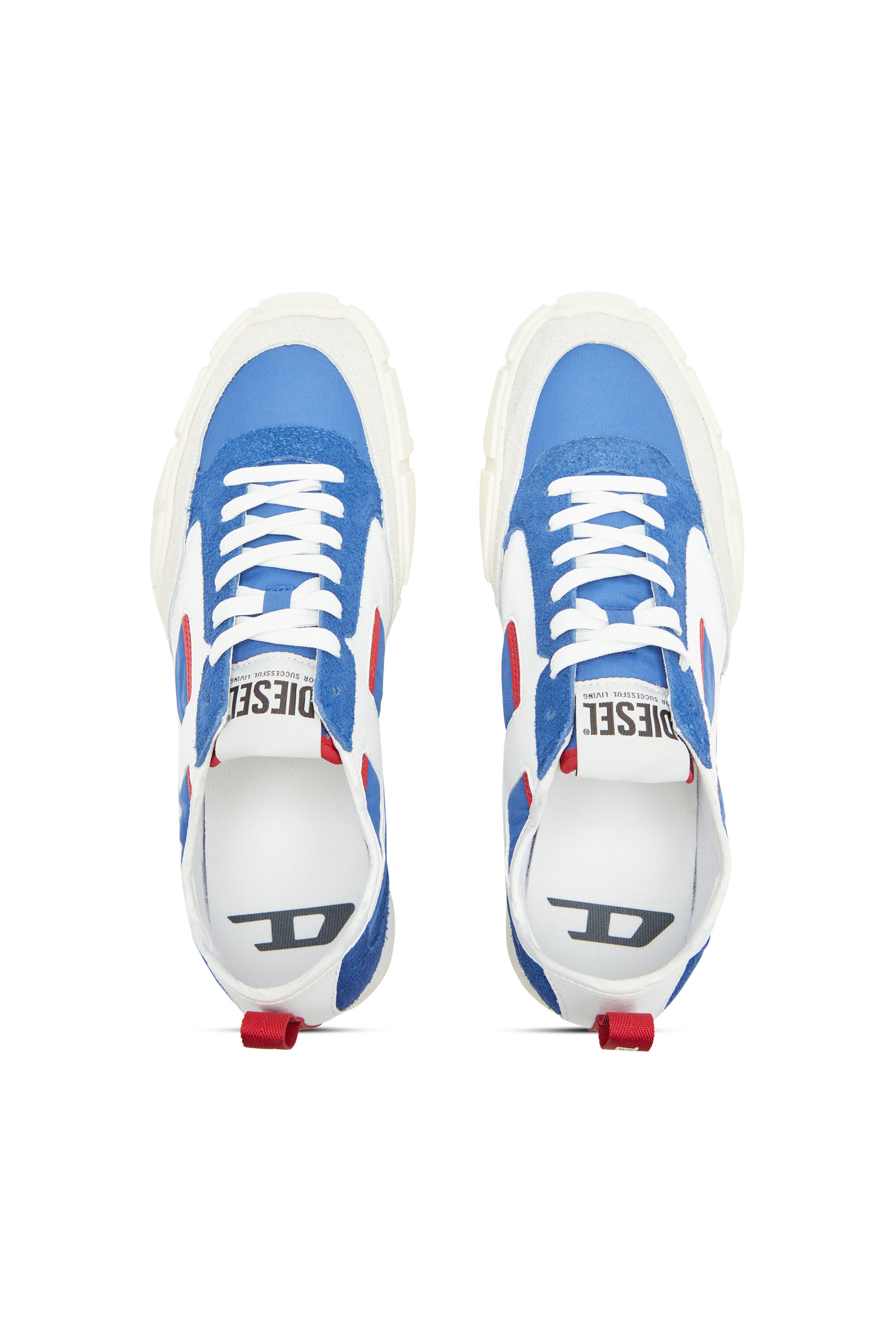 Diesel - S-PAGODHA LOW, Man's Sneakers in leather, suede and ripstop in null - 4