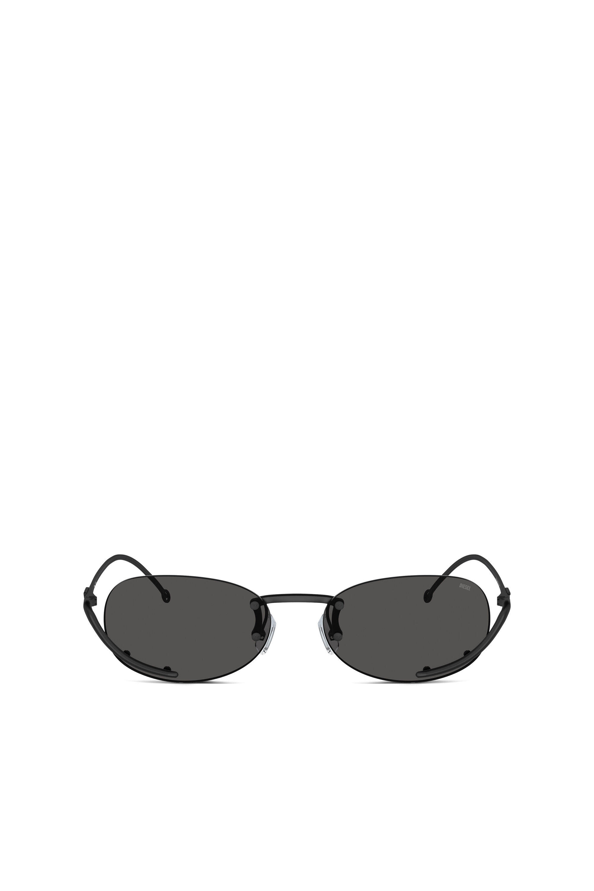 Diesel - 0DL1004, Unisex's Oval sunglasses in Black - 1