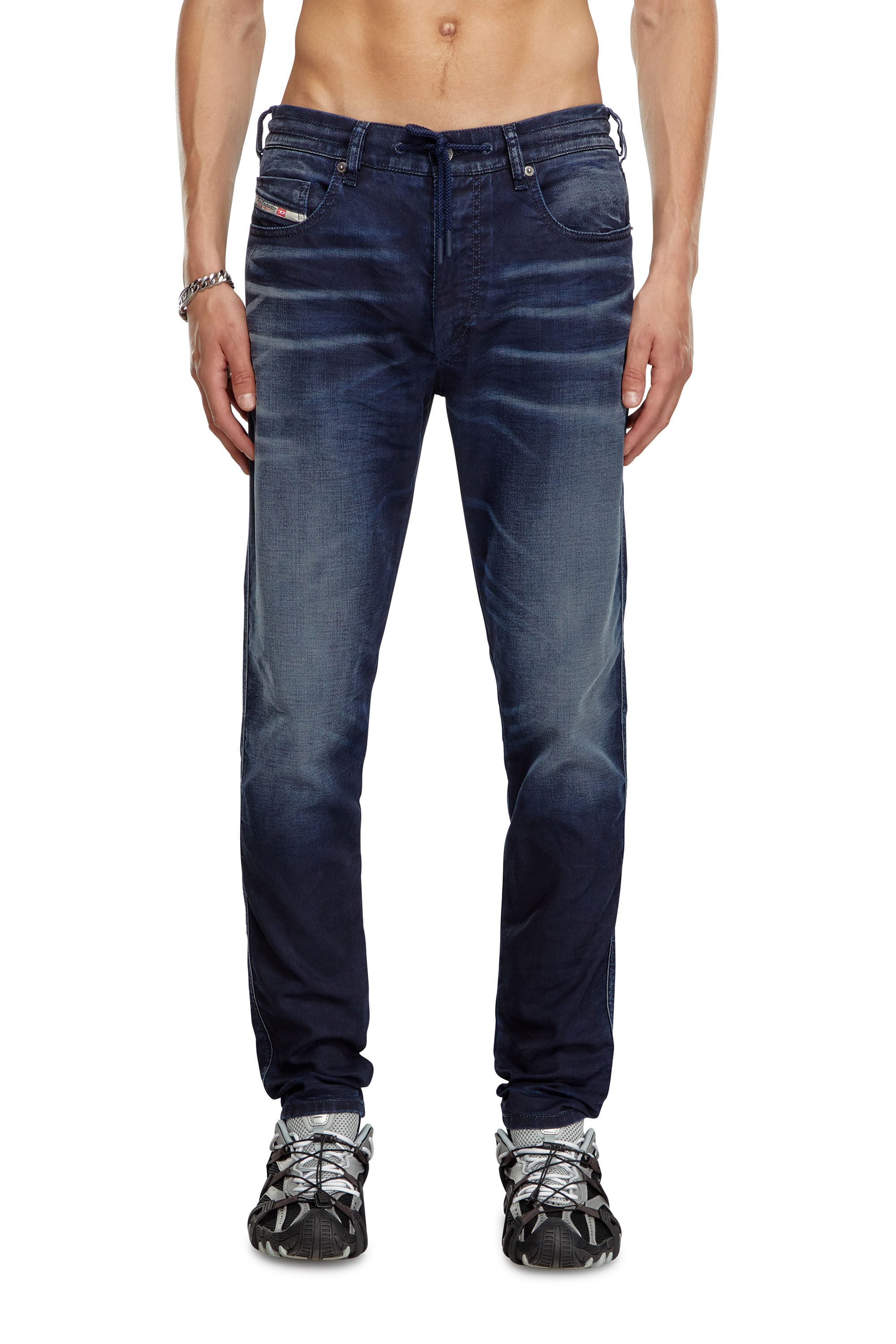 Diesel - Man's Slim 2060 D-Strukt Joggjeans® 068LY, Dark Blue - 3