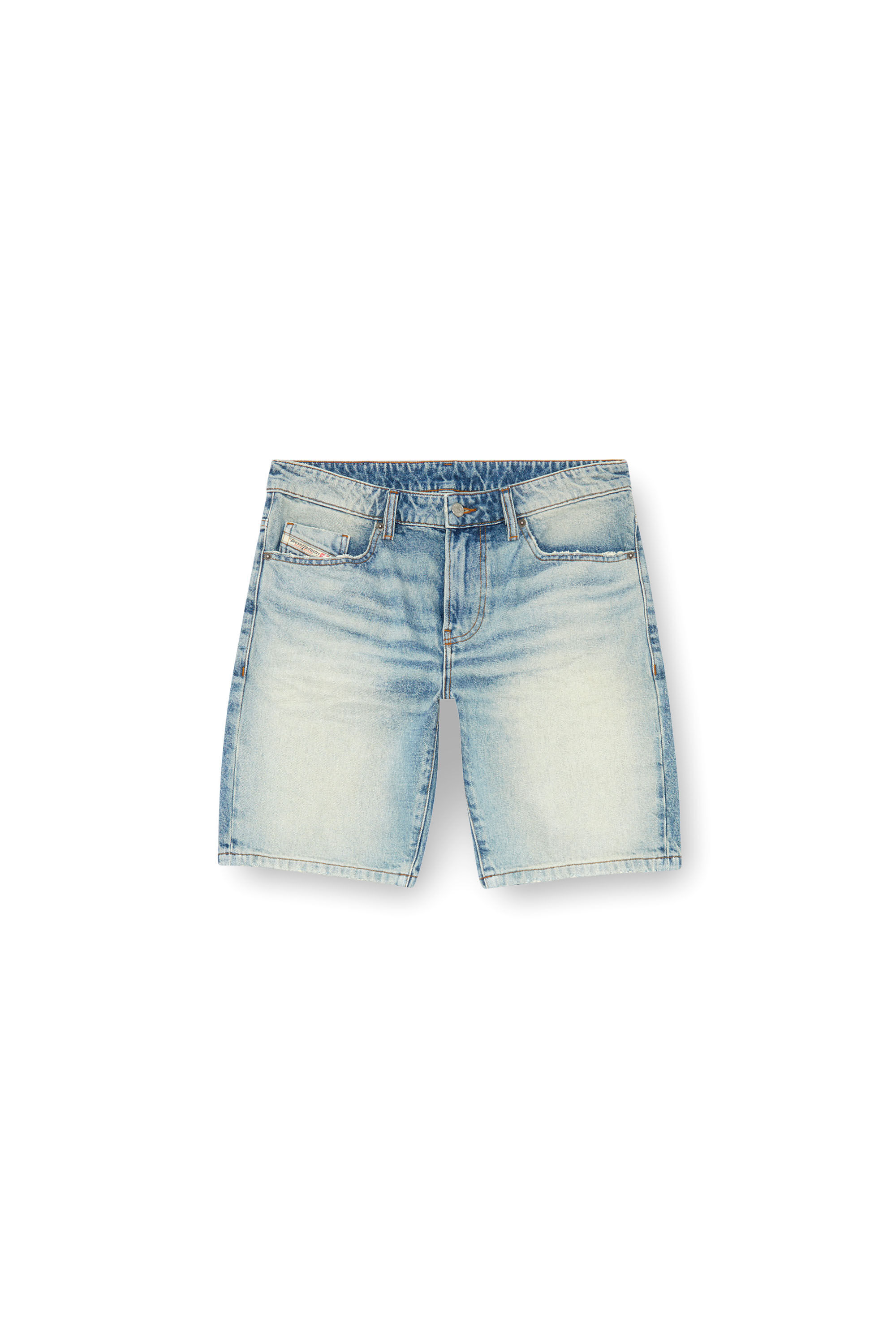 Diesel - D-FIN, Man's Slim denim shorts in Light Blue - 2