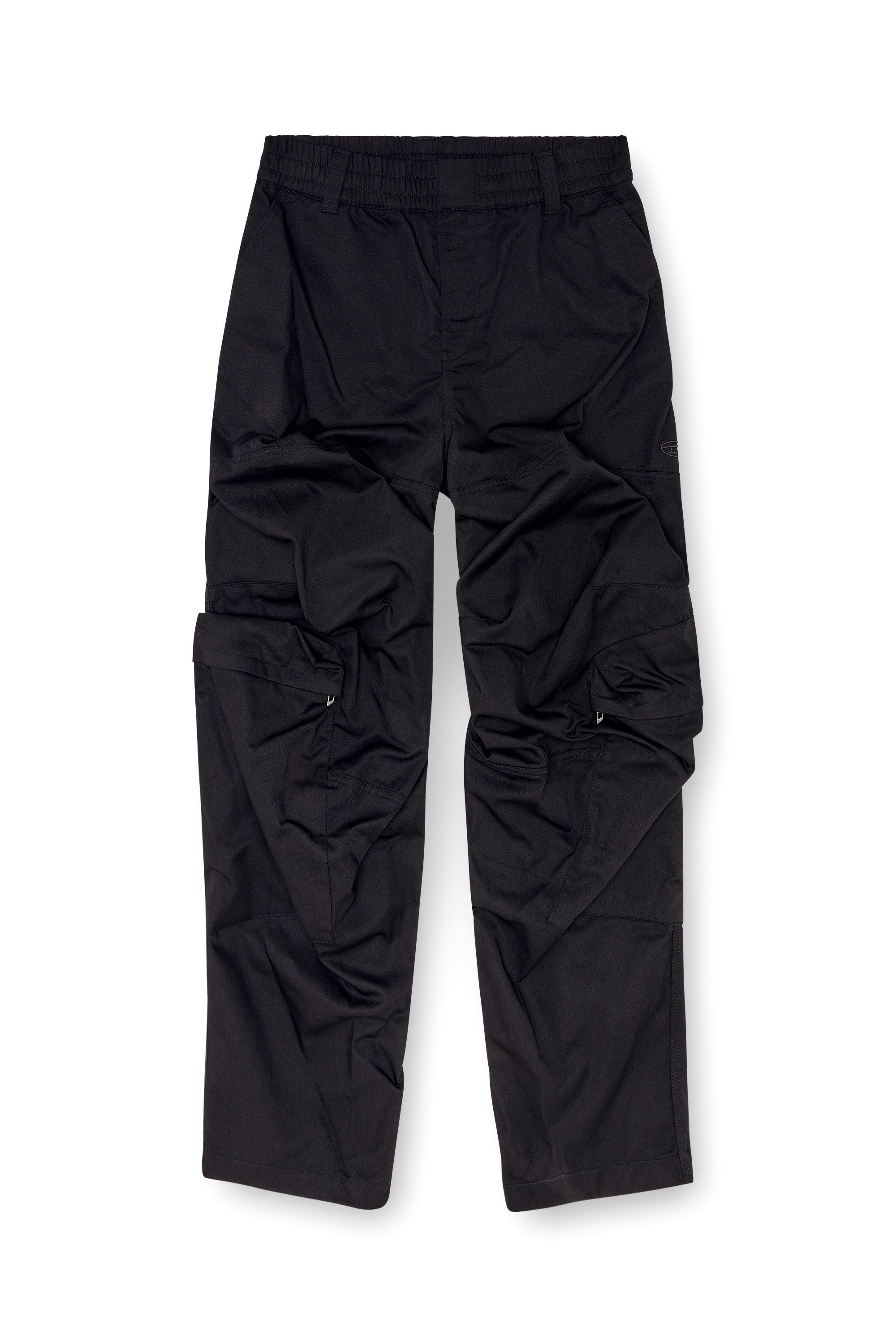 Diesel - P-ARNE-FEM-P2, Woman's Cargo pants in cotton twill in Black - 2