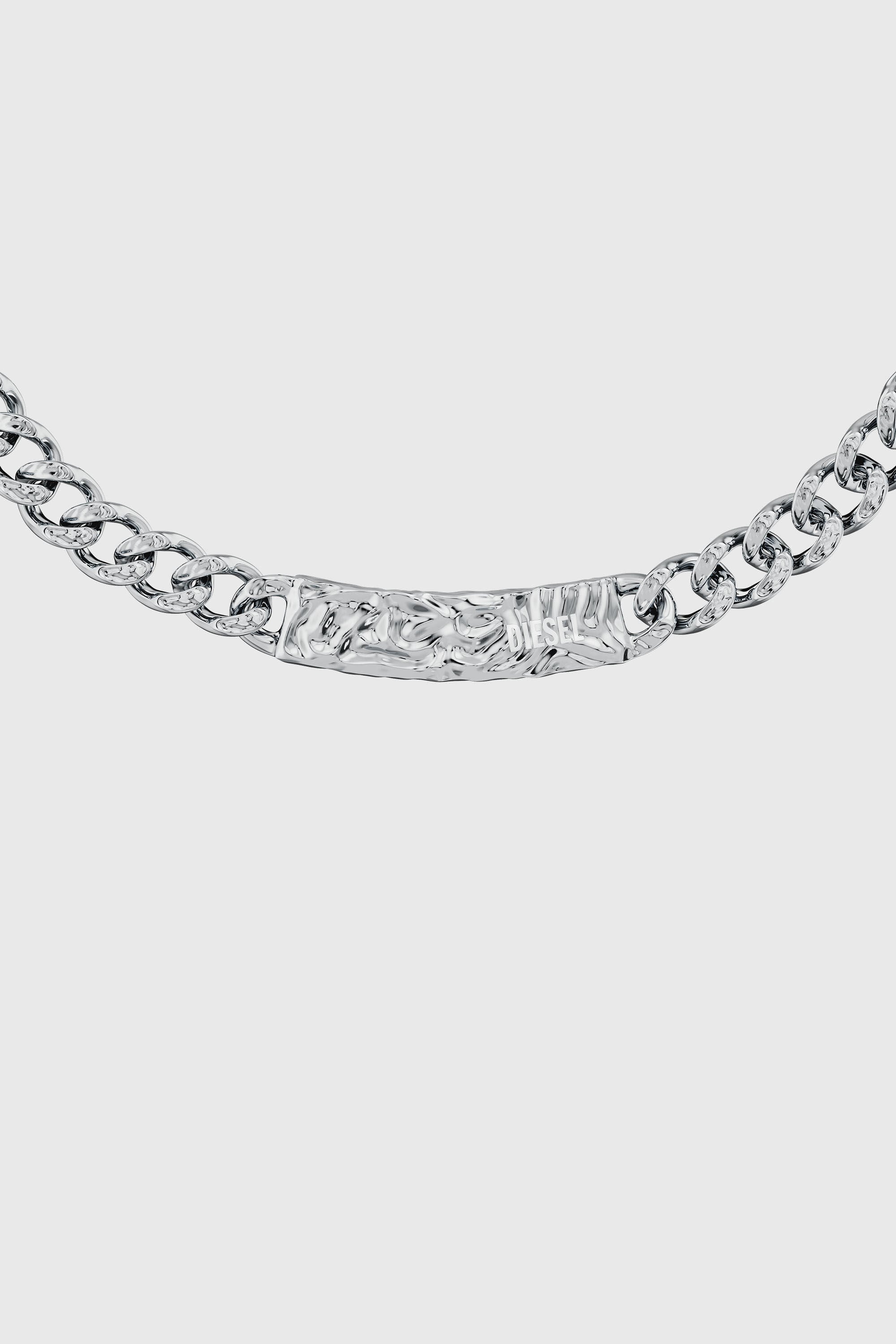 Diesel - DX1733040, Unisex's Stainless Steel Chain Necklace in Silver - 2