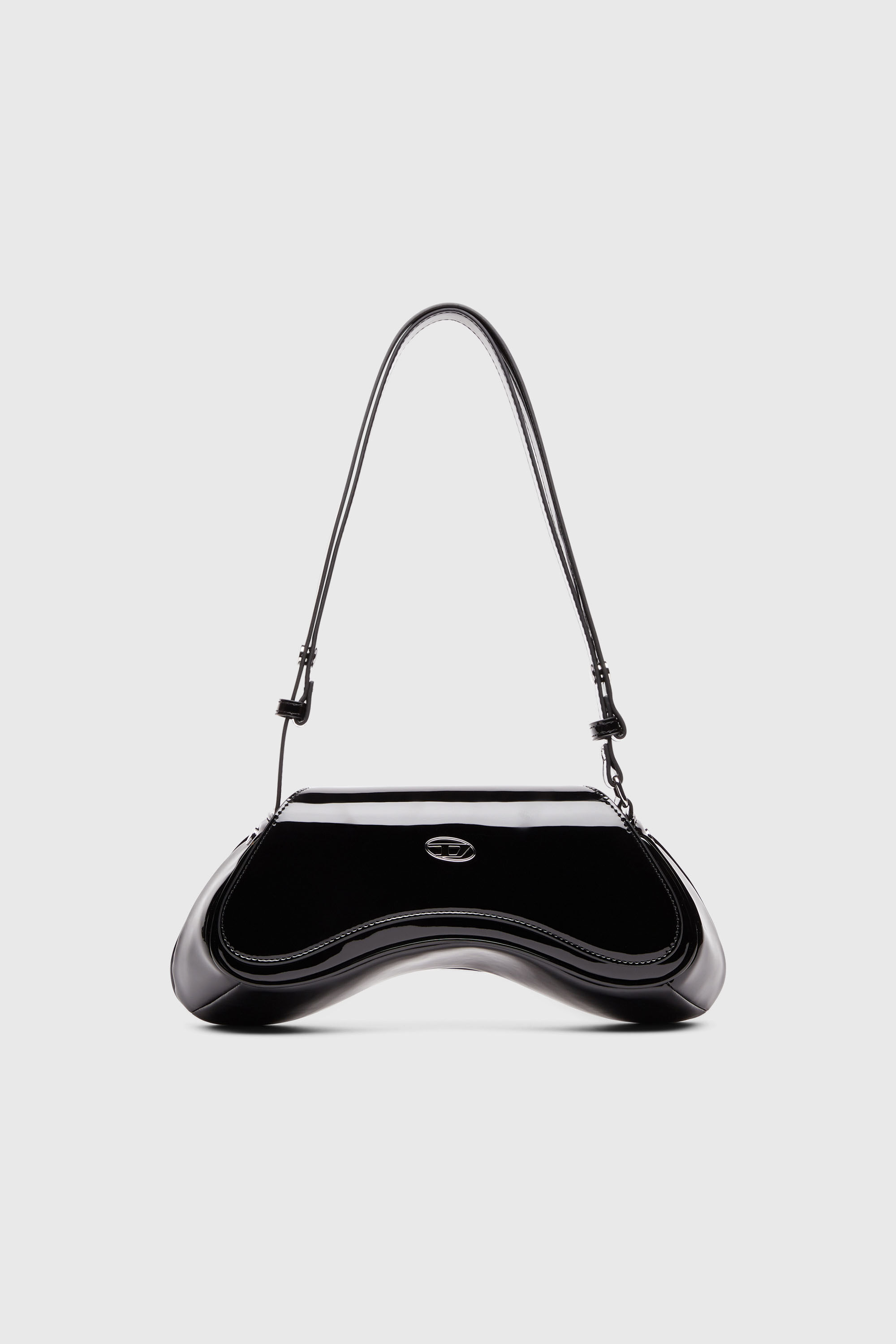 Diesel - PLAY CROSSBODY, Woman's Play-Glossy crossbody bag in Black - 2