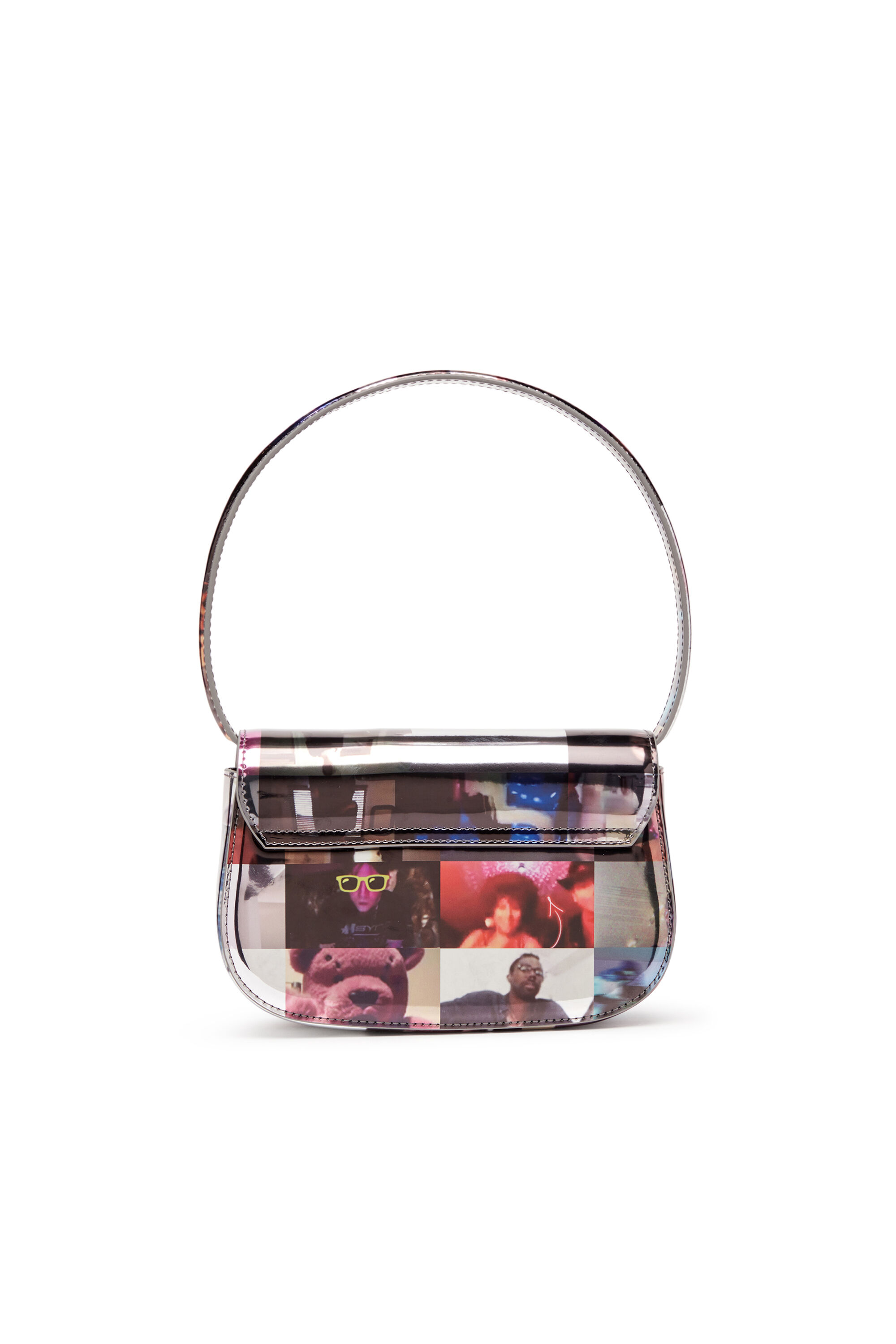 Diesel - 1DR, Woman's 1DR-Iconica borsa a spalla con stampa Livestream in Multicolor - 3