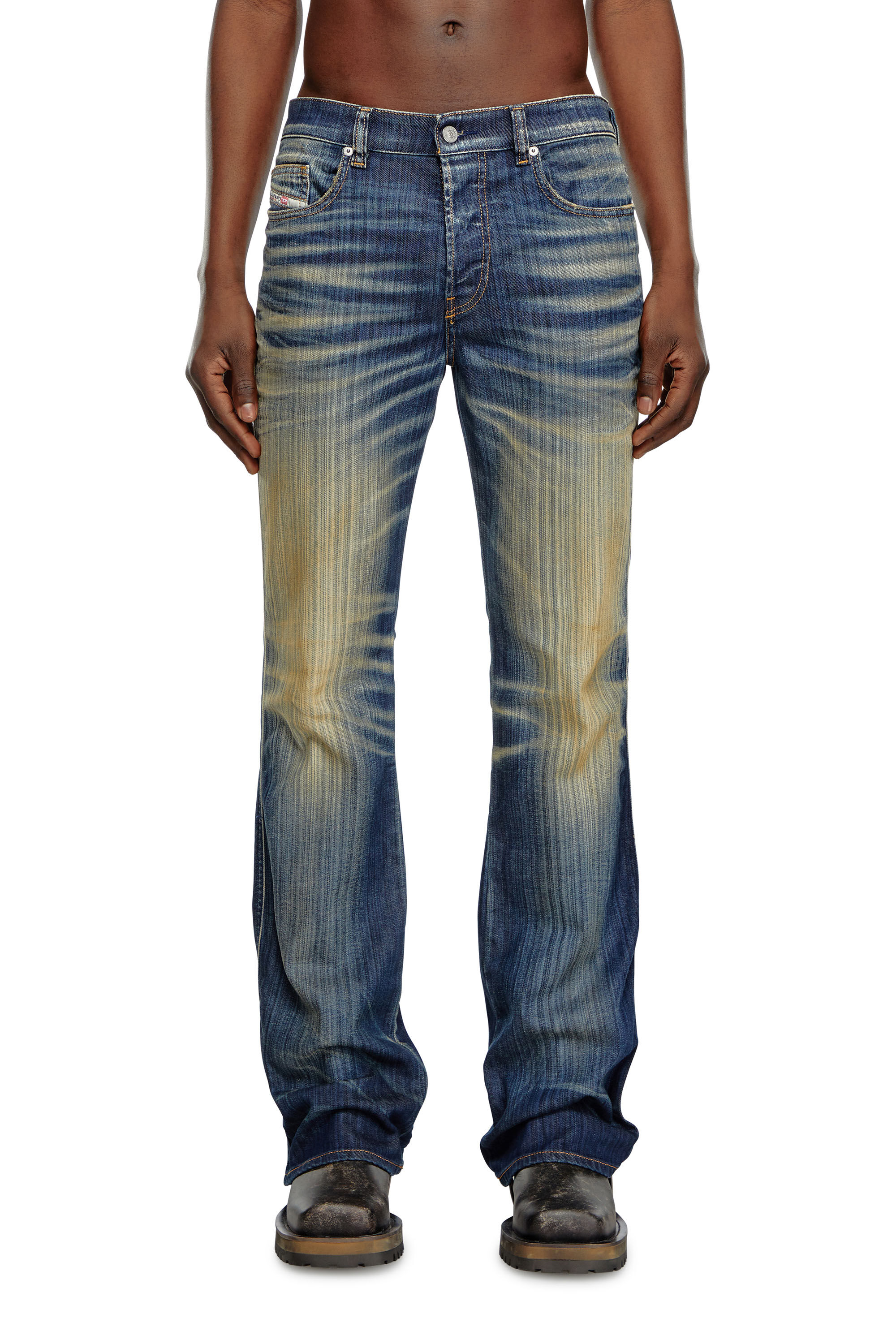 Men s Bootcut Jeans Dark Blue Diesel 1998 D Buck
