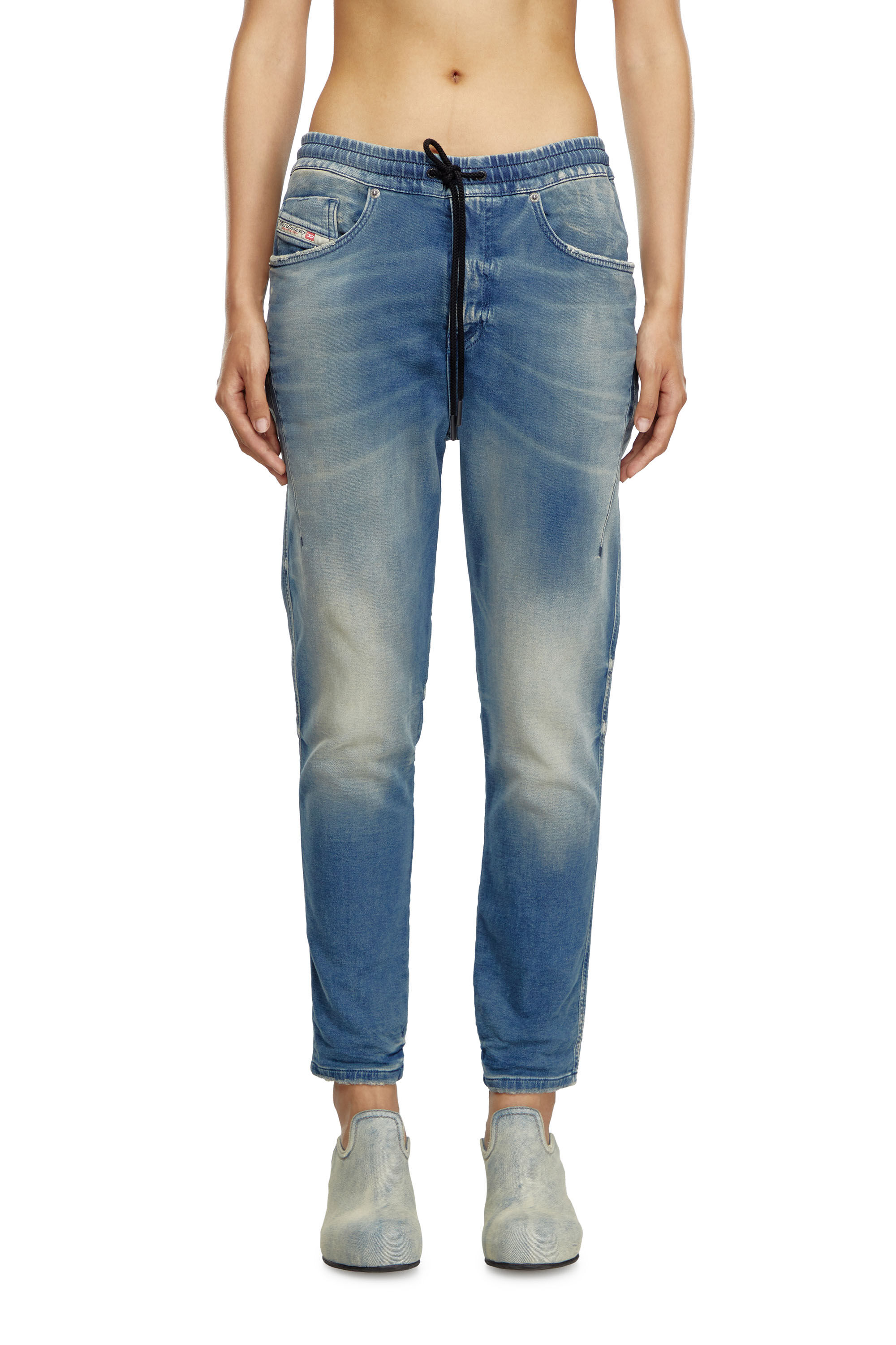 Diesel - Woman's Boyfriend 2041 D-Fayza Joggjeans® 068MG, Medium blue - 3