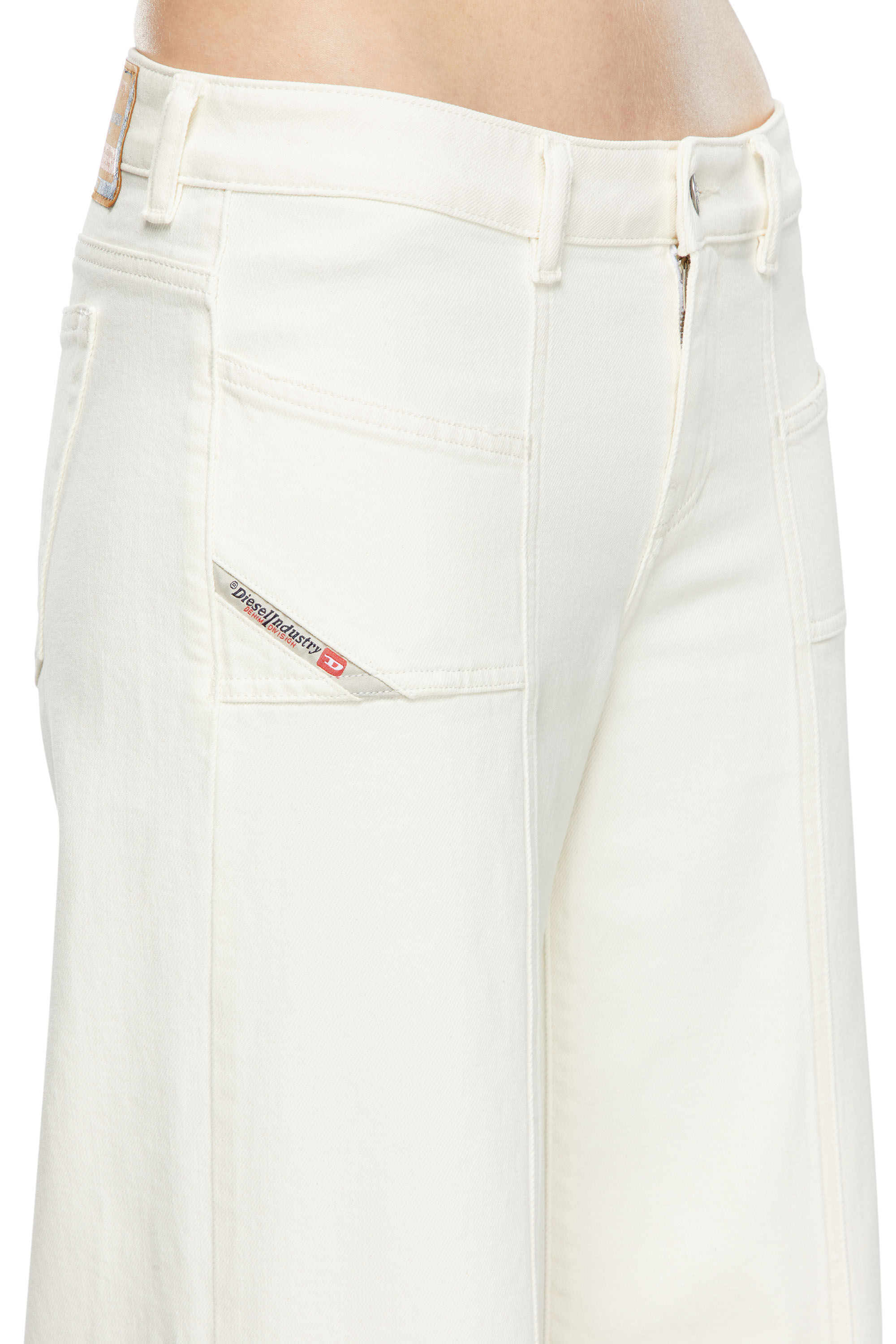 Diesel - Bootcut and Flare Jeans D-Akii 09J68, White - Image 5