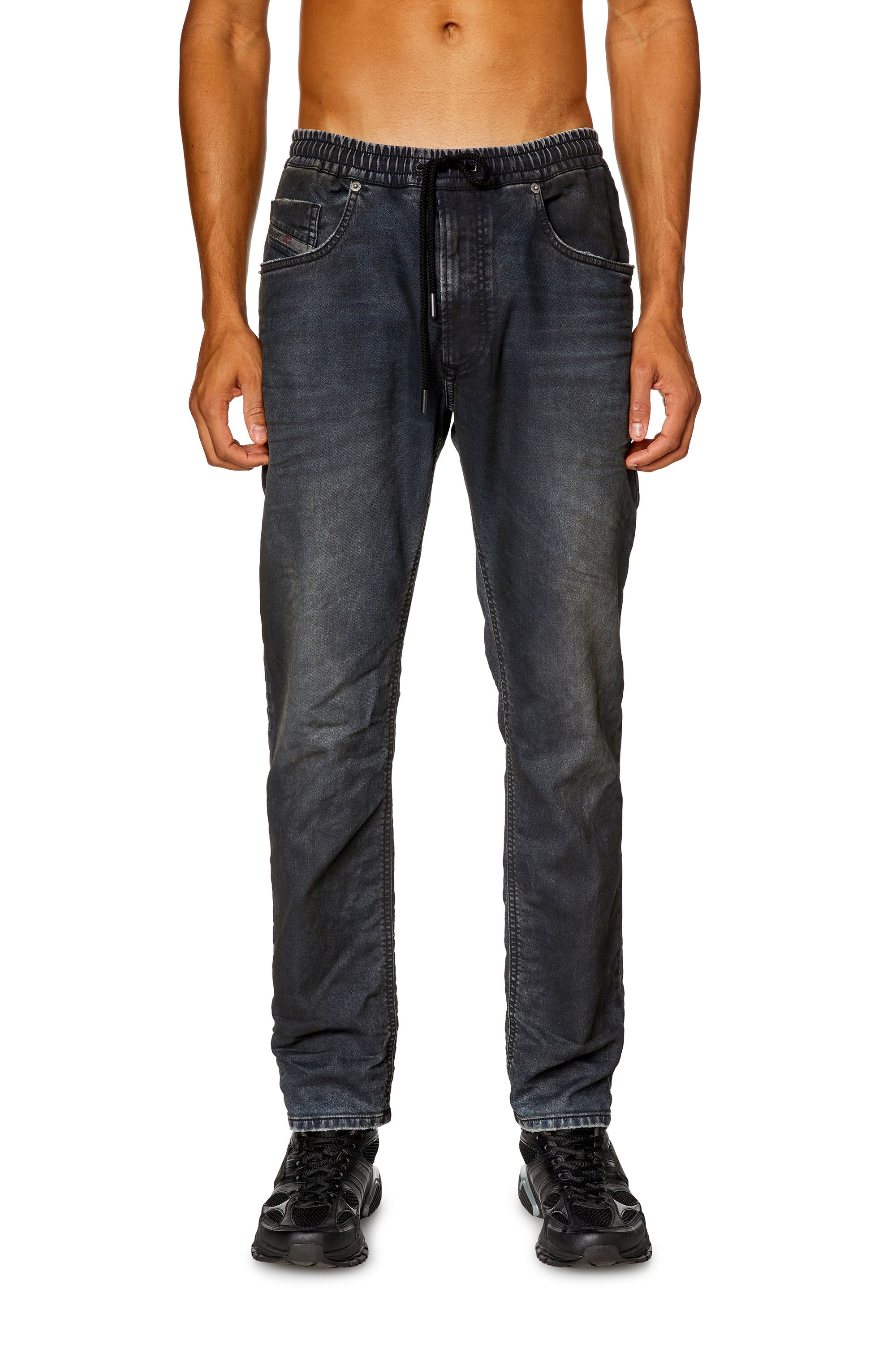 Diesel - Man Tapered 2030 D-Krooley Joggjeans® 068JC, Dark Blue - Image 3