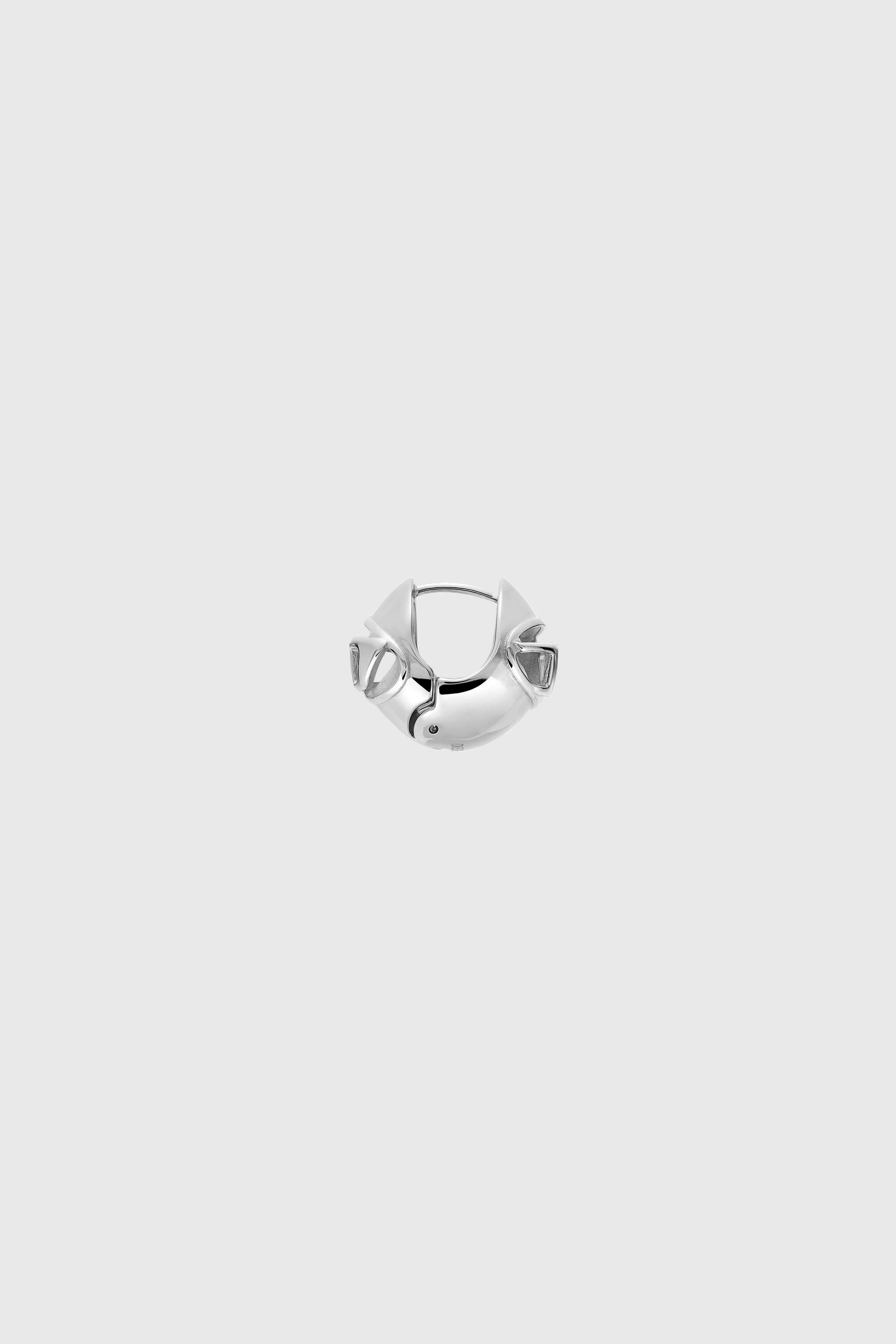 Diesel - DX1718040, Unisex's Stainless Steel Hoop Earring in Silver - 3