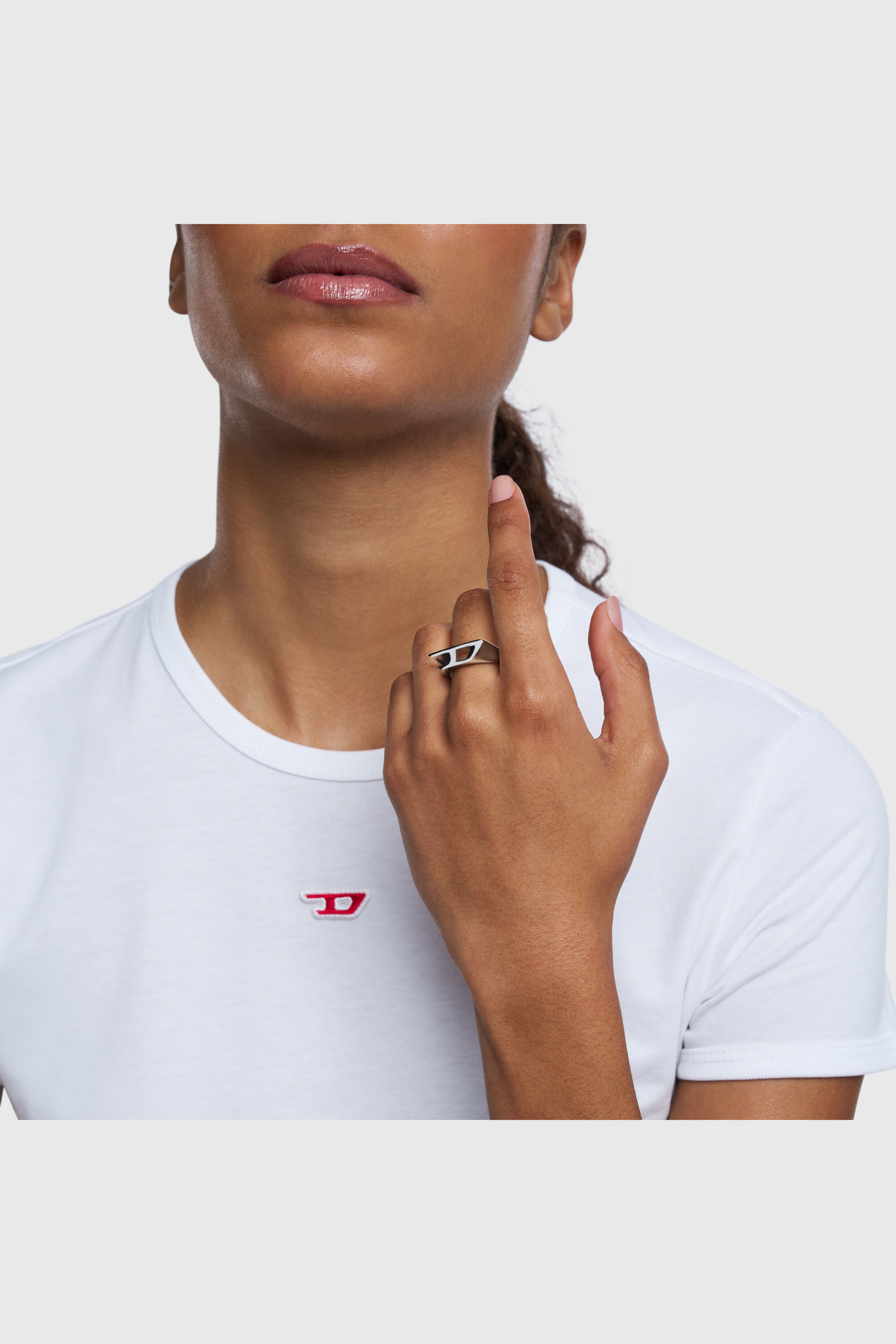 Diesel - DX1638040 JEWELLERY, Unisex's Stainless steel signet ring in Silver - 5