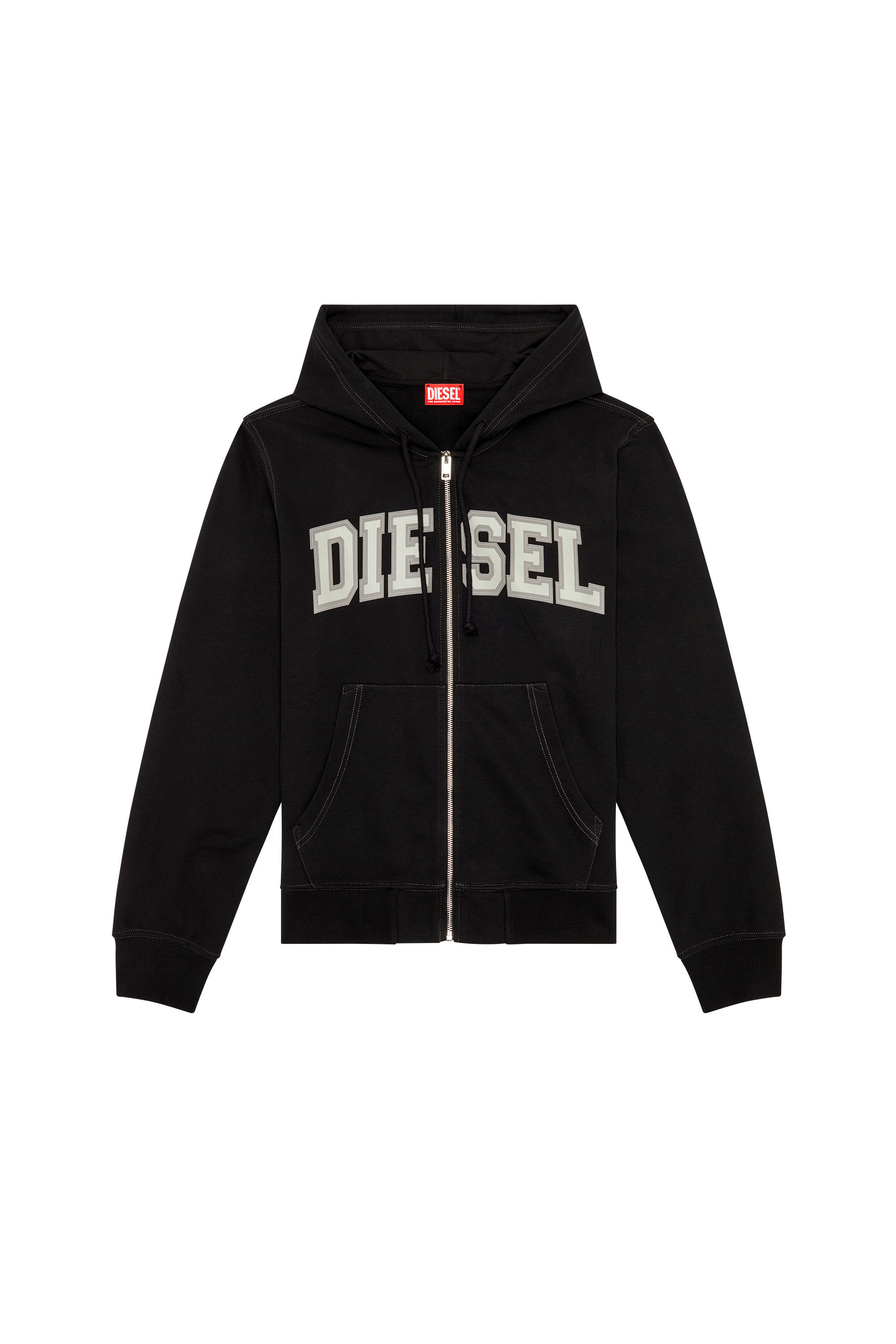 Diesel - S-GINN-HOOD-ZIP-K12, Black - Image 2