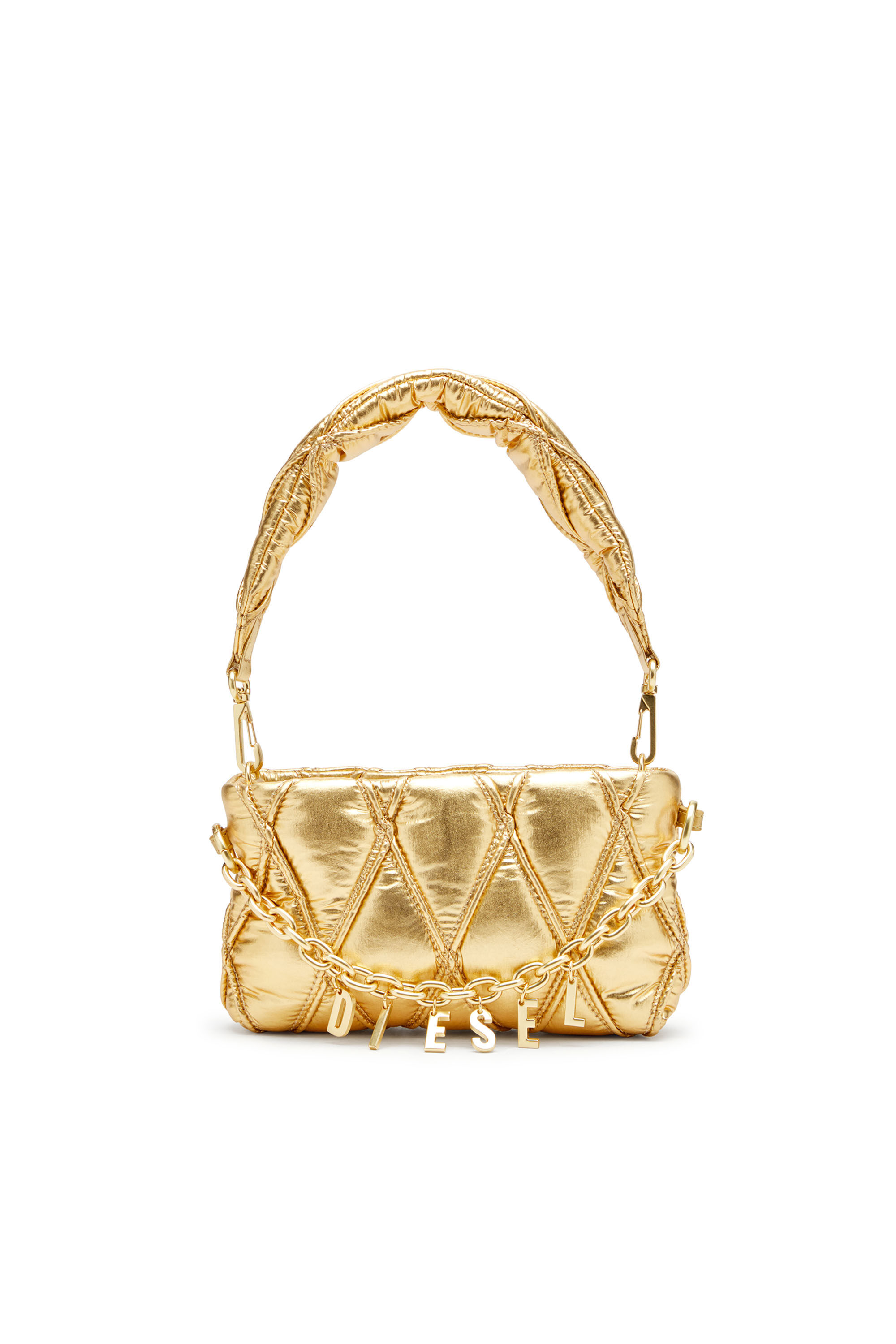 Diesel - CHARM-D POUCH, Woman's Wallet purse in metallic quilted nylon in null - 1