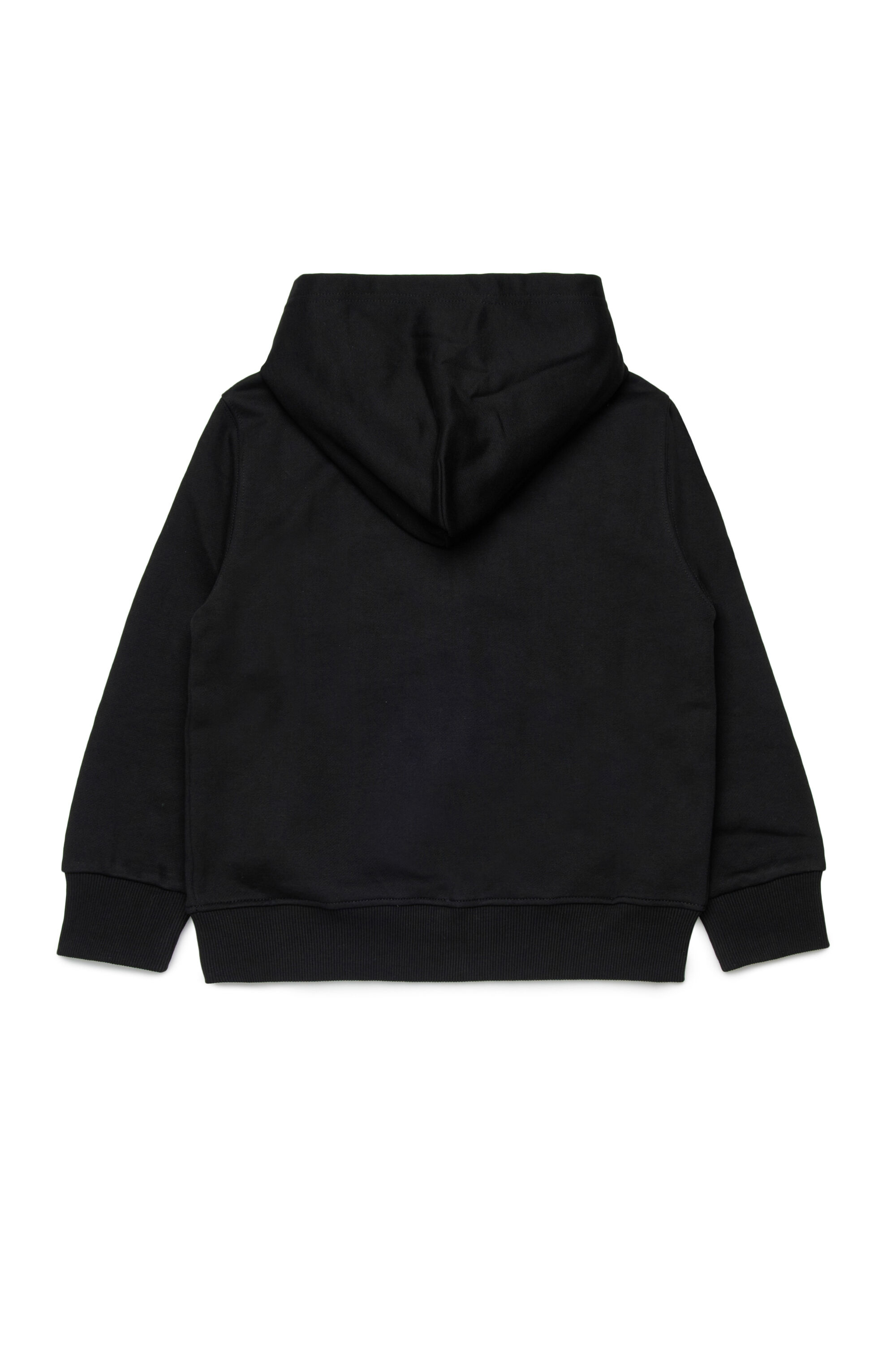 Diesel - SLOGY OVER, Man's Zipped hoodie with maxi print in Black - 2