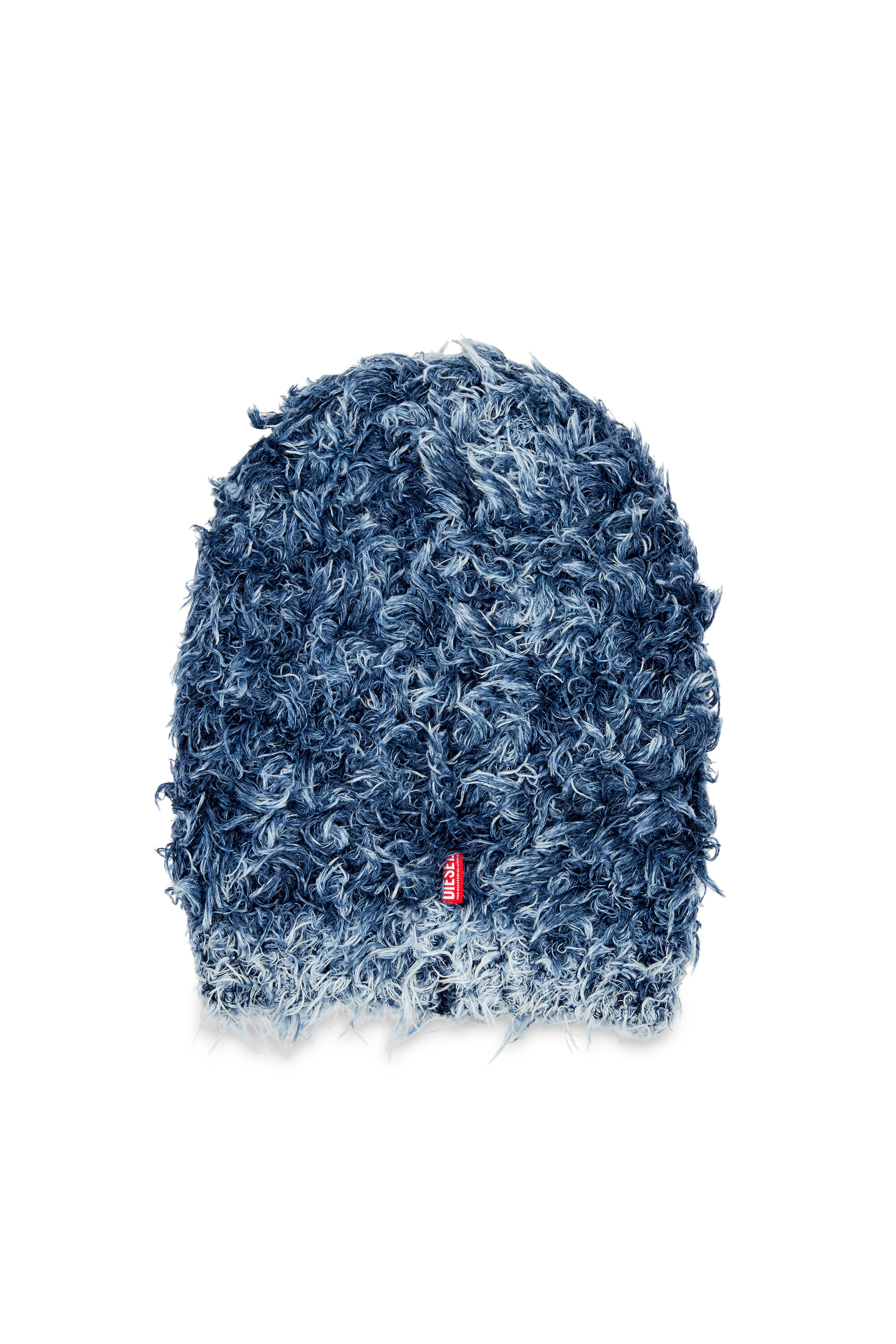 Diesel - K-DAN, Unisex's Fluffy beanie with stone wash effect in Blue - 2