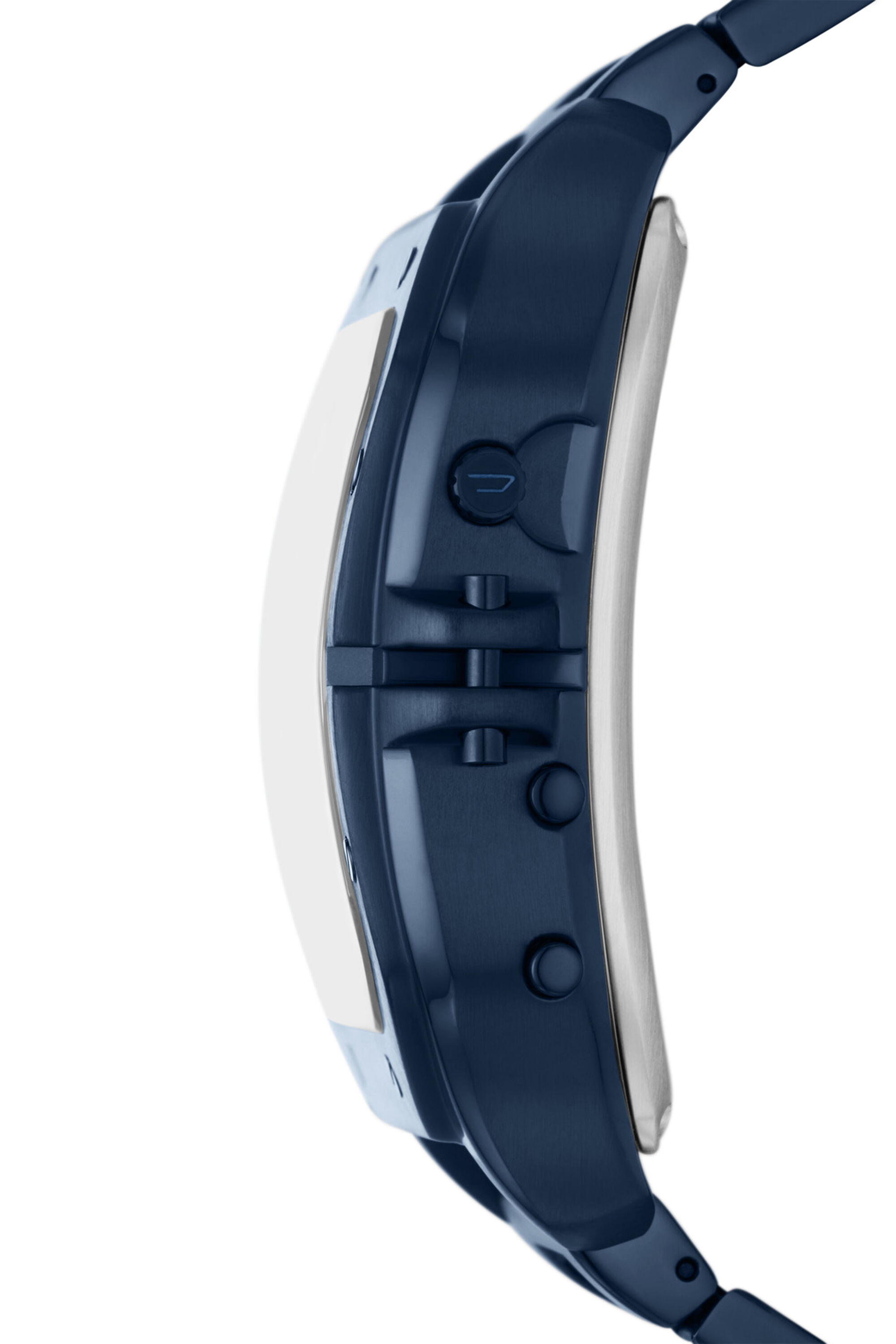 Diesel - DZ7464, Man Clasher digital blue-tone stainless steel watch in Blue - Image 3