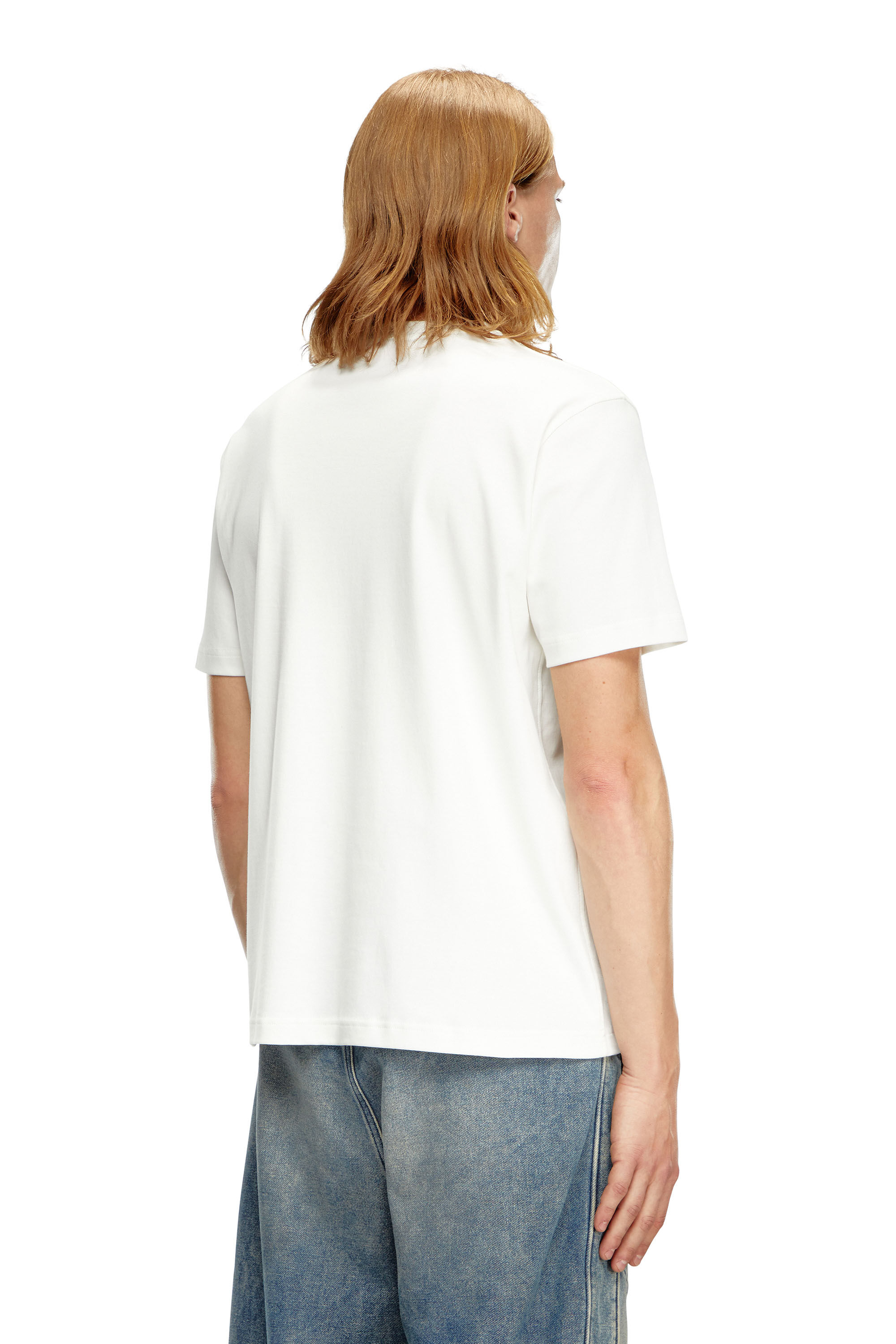 [DIESEL] T-アジャスト-Doval-Pj Tシャツ Men's T-shirt with Oval D patch | Black | Diesel