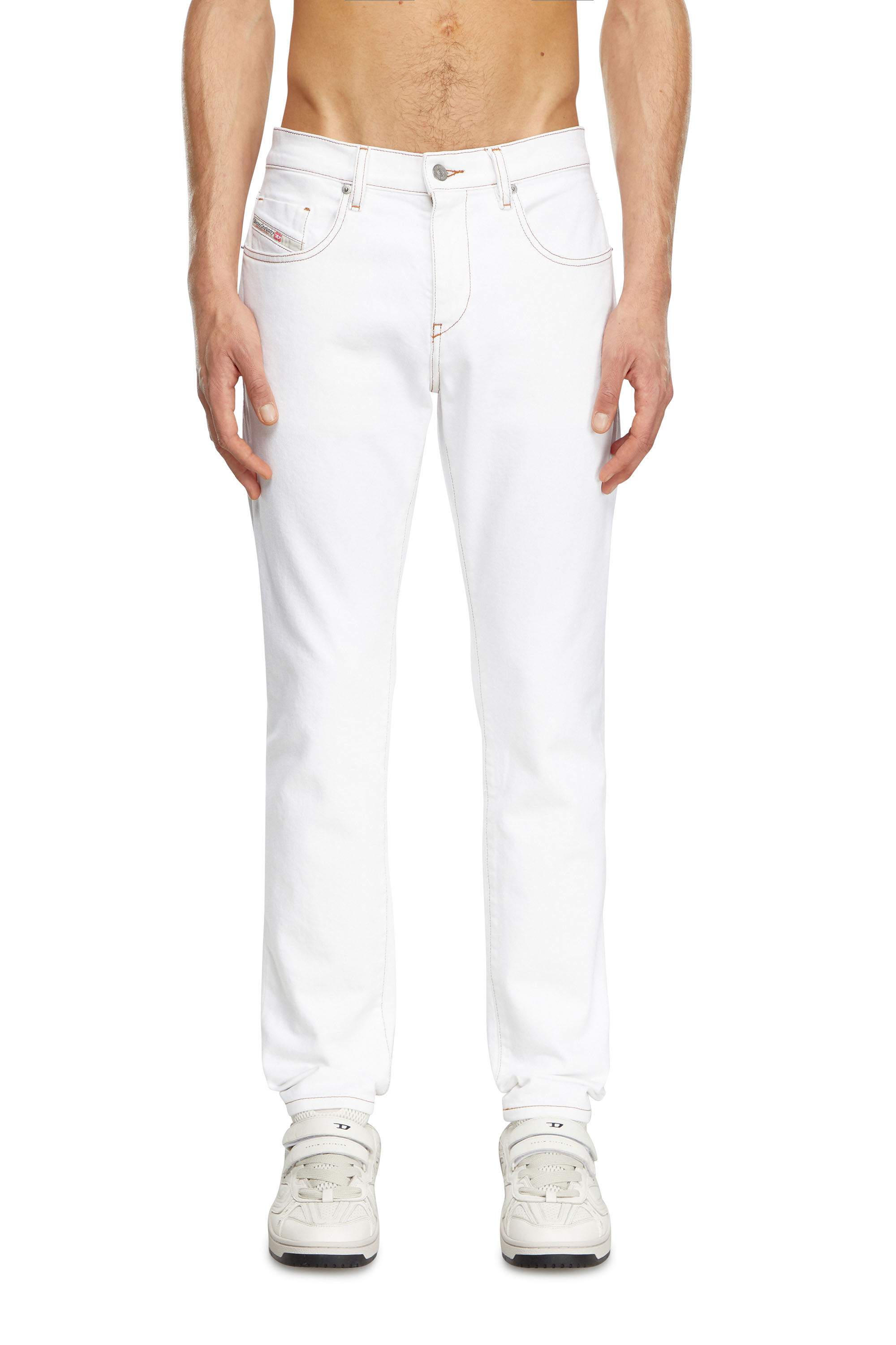 Diesel - Man's Slim Jeans 2019 D-Strukt 09K05, White - 3