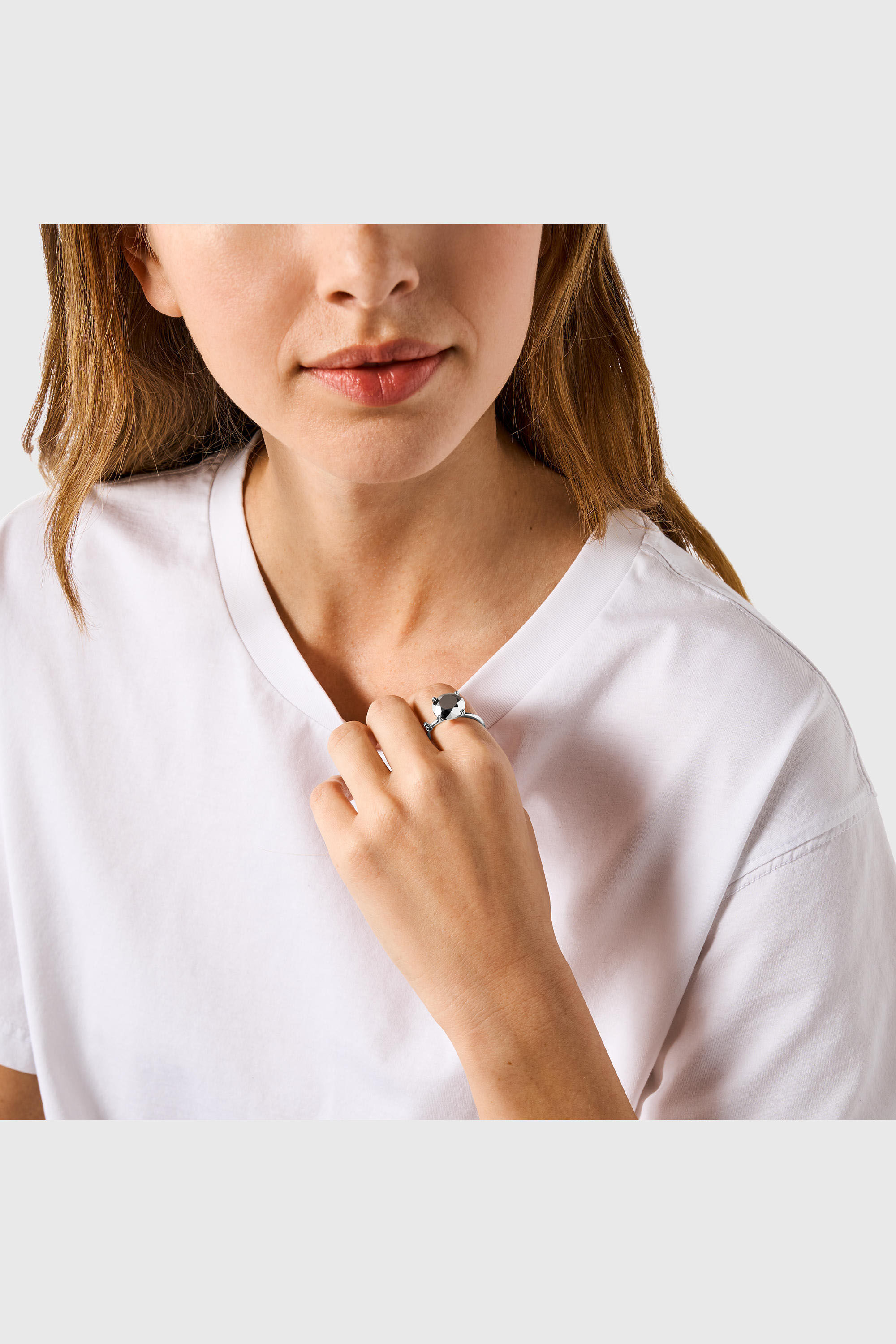 Diesel - DL1353040 STERLING SILVER JEWEL, Unisex's Diamond Cut Sterling Silver Ring in Silver - 3