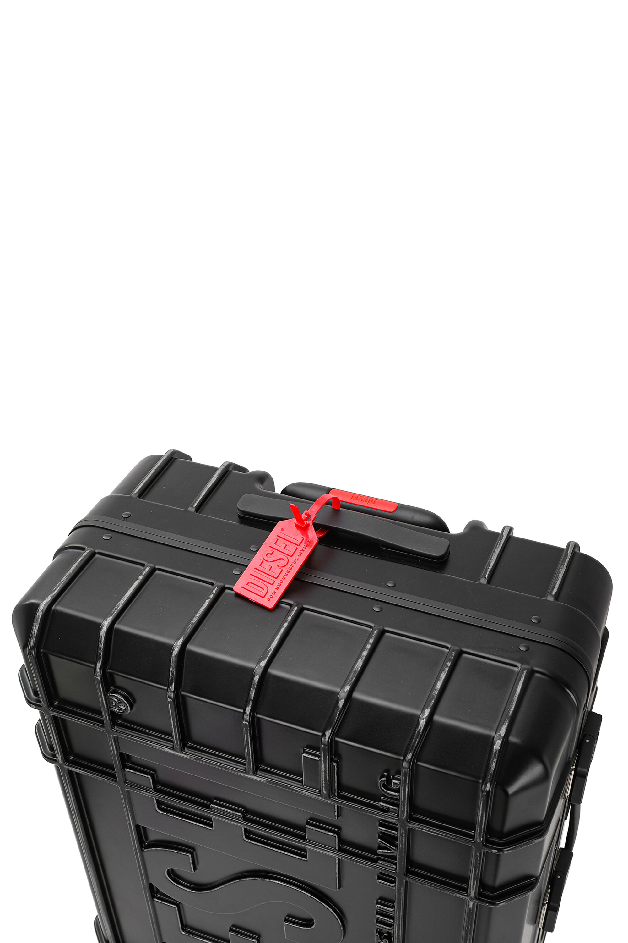 Diesel - DIESEL PC STRONG IMAGE TROLLEY- DSL003, Unisex's Rugged carry‑on suitcase 28" in Black - 6