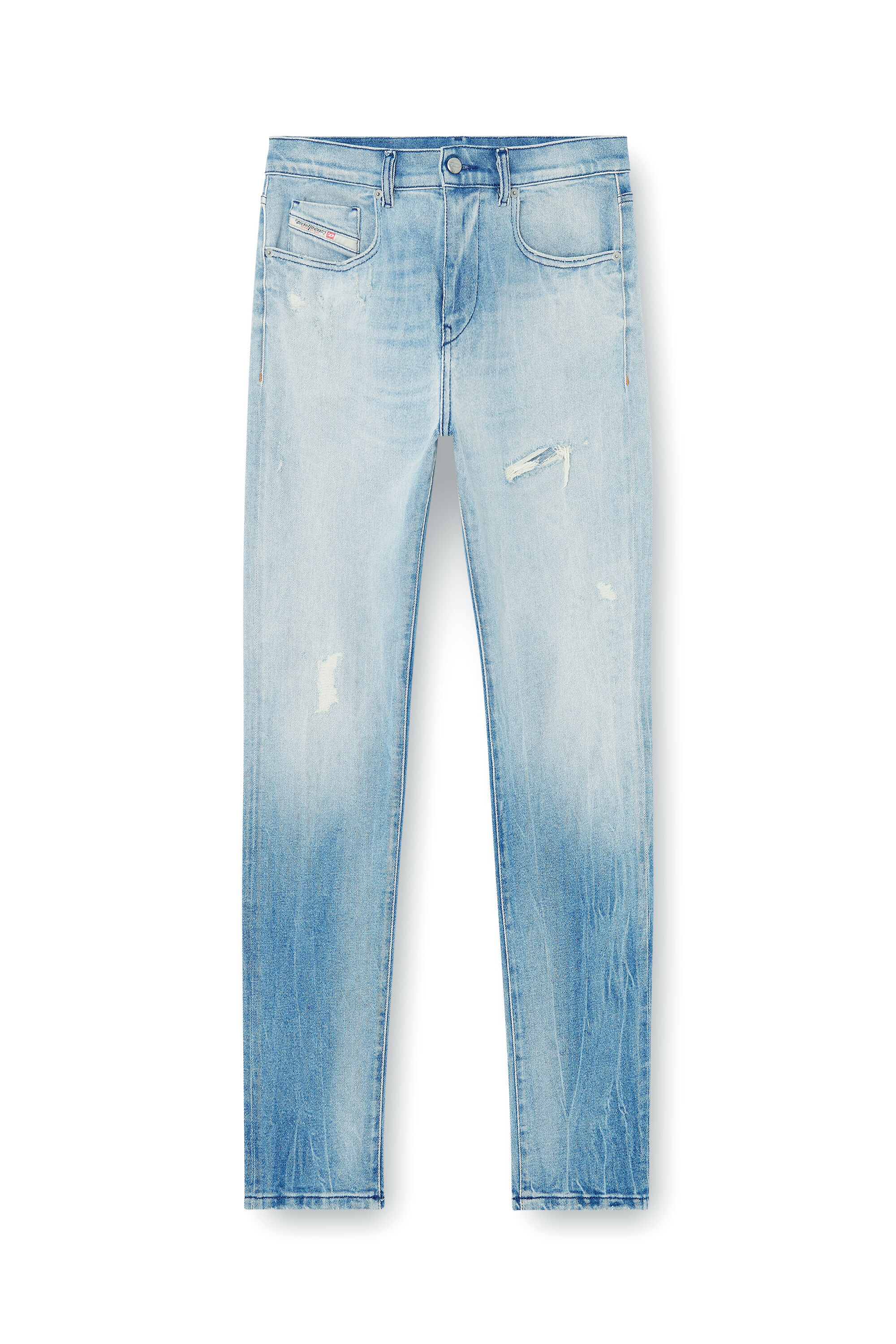 Diesel - Man's Slim Jeans 2019 D-Strukt 09N38, Light Blue - 4