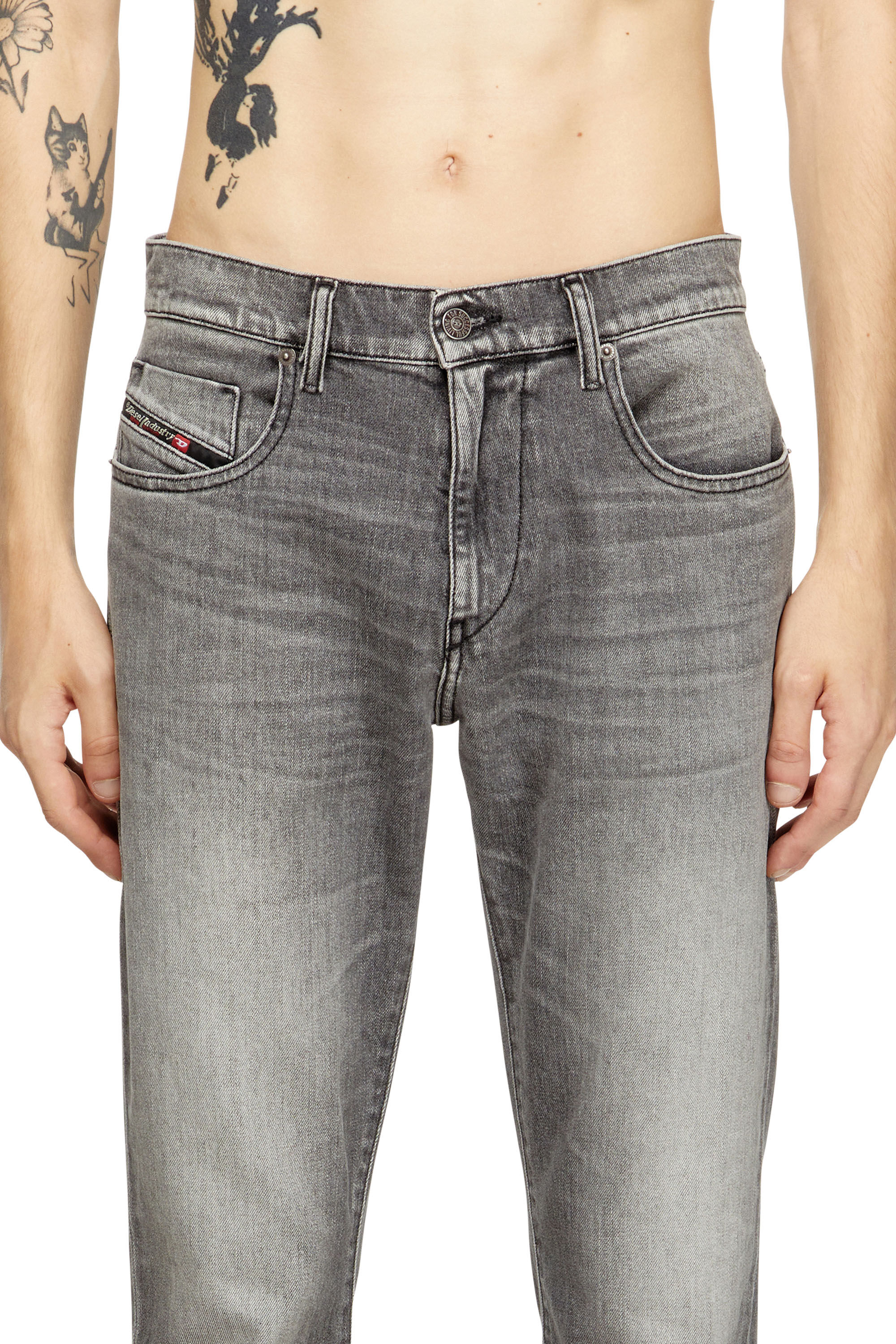 Diesel - Man's Slim Jeans 2019 D-Strukt 09M30, Grey - 5