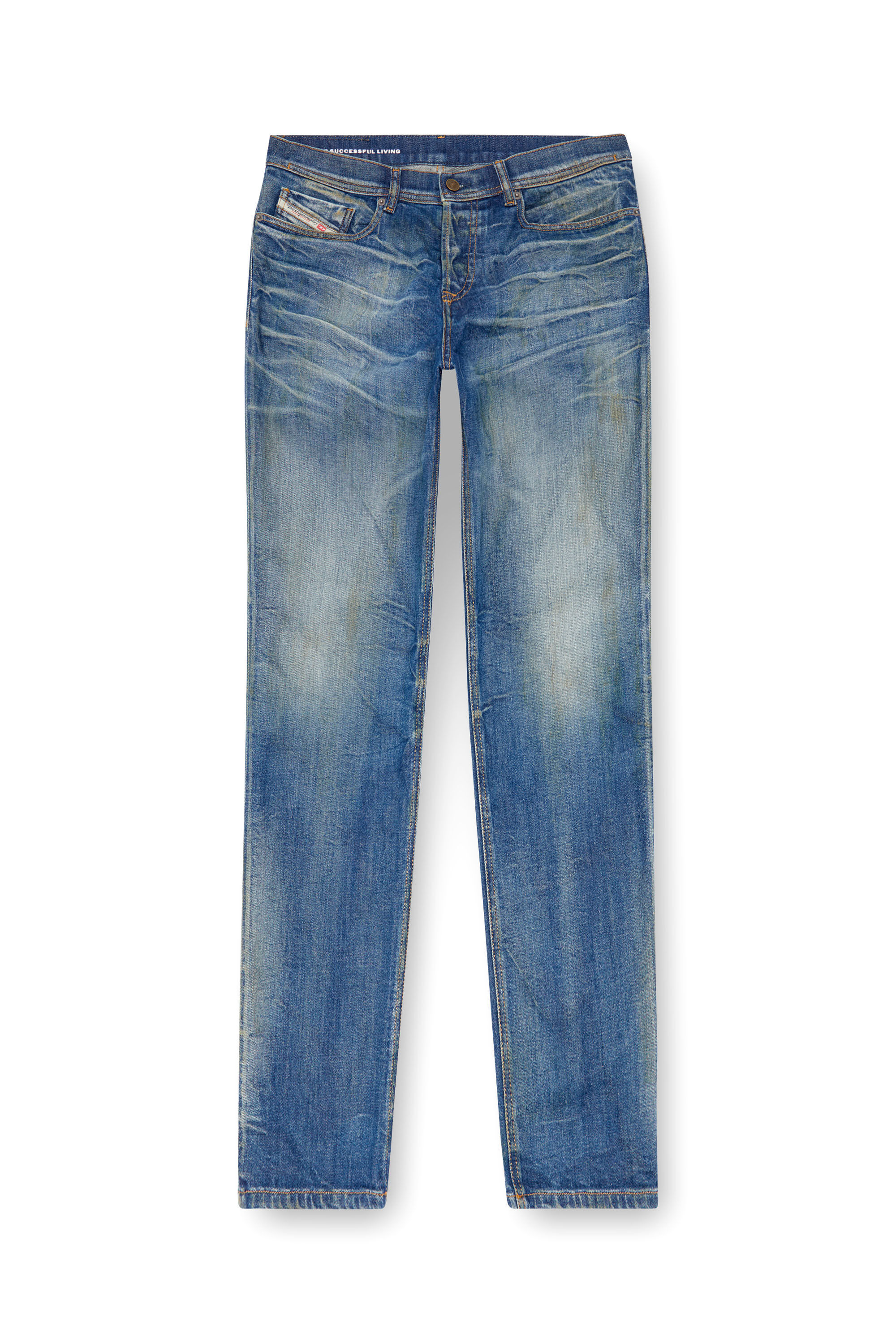 Diesel - Man's Tapered Jeans 2023 D-Finitive 09J66, Medium blue - 2