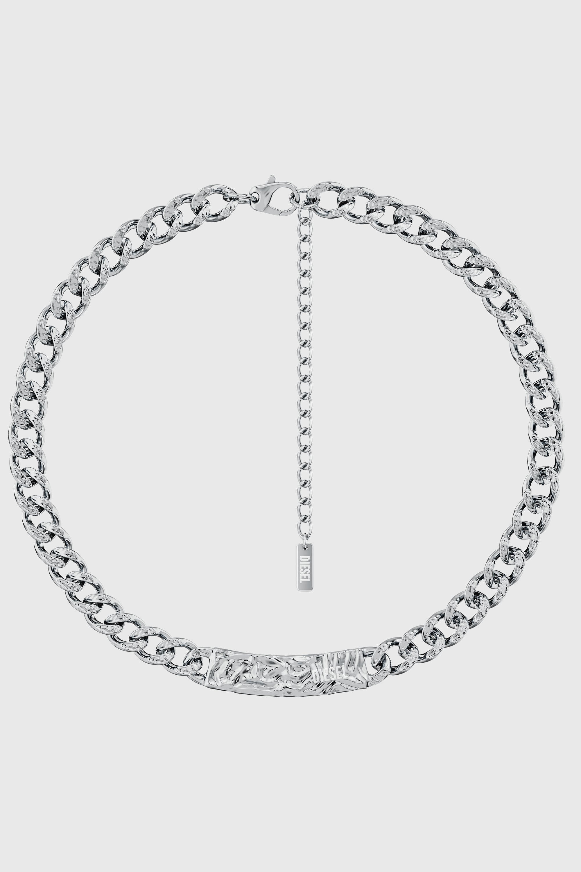 Diesel - DX1733040, Unisex's Stainless Steel Chain Necklace in Silver - 1