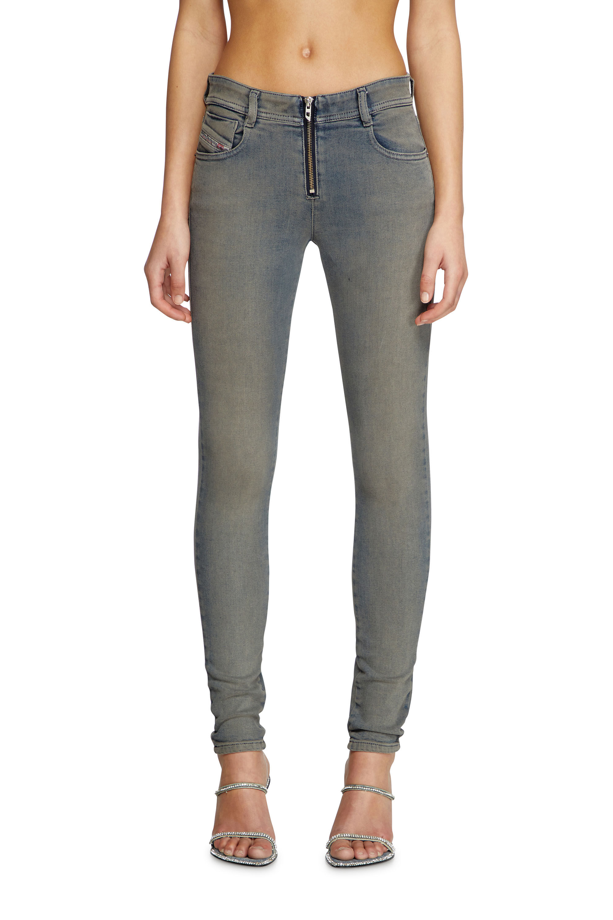 Diesel - Woman's Skinny Jeans 2017 Slandy 09K63, Medium blue - 3