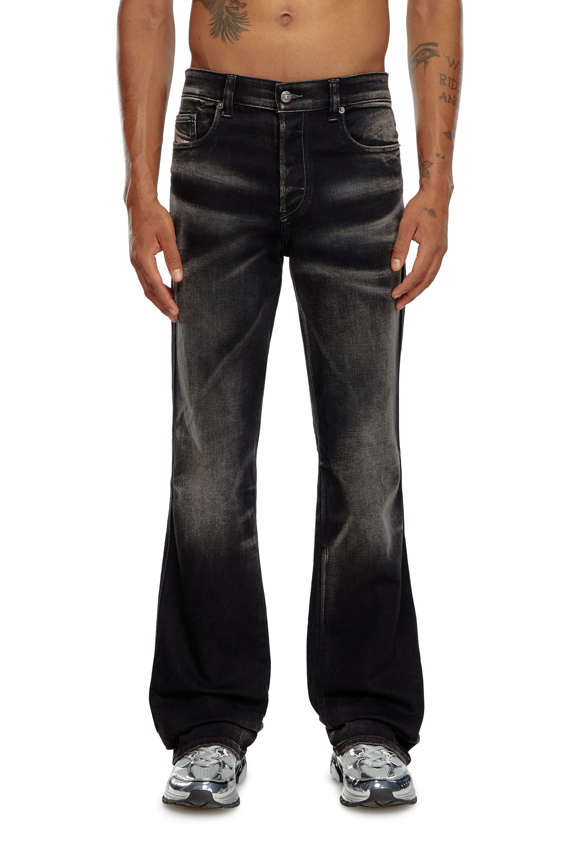 Diesel - Man's Bootcut Jeans 1998 D-Buck 09J53, Black/Dark grey - 3