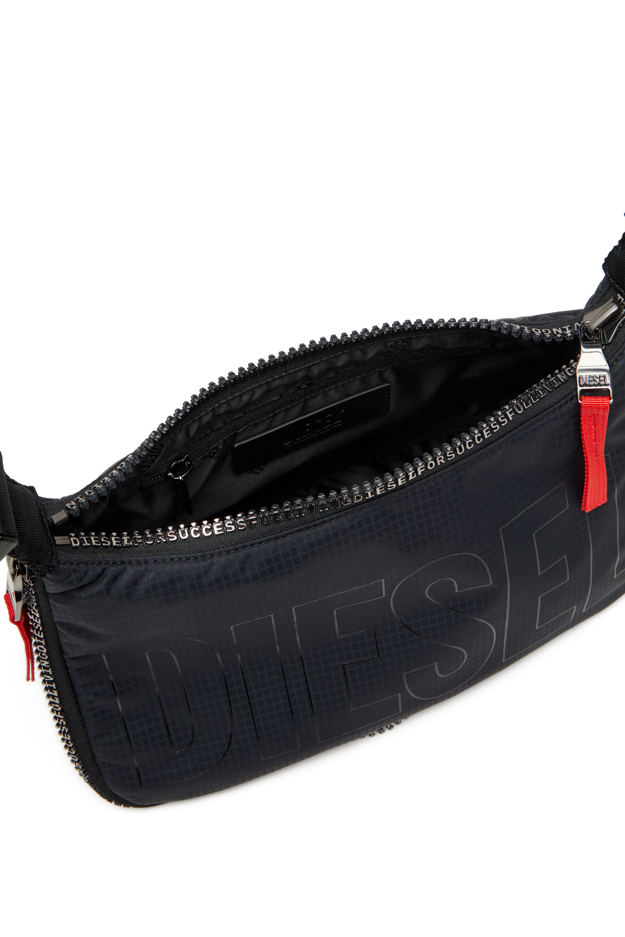 Diesel - ZIP-D CROSSBODY BAG X, Unisex's Zip-D X-Expandable utilitarian shoulder bag in Black - 5
