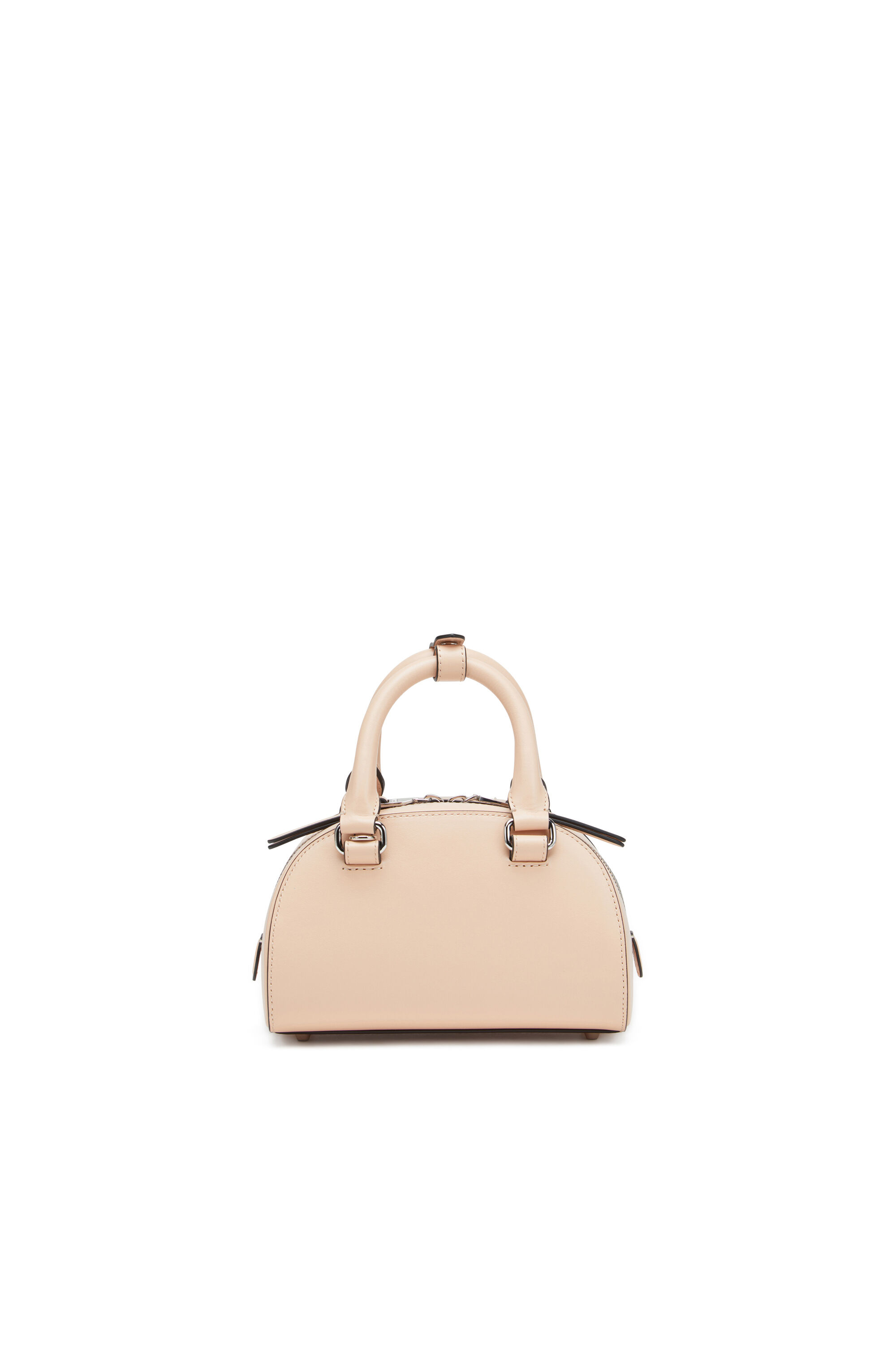 Diesel - 1DR DOME CROSSBODY, Woman's 1DR Dome-Leather mini bowling bag in Pink - 3
