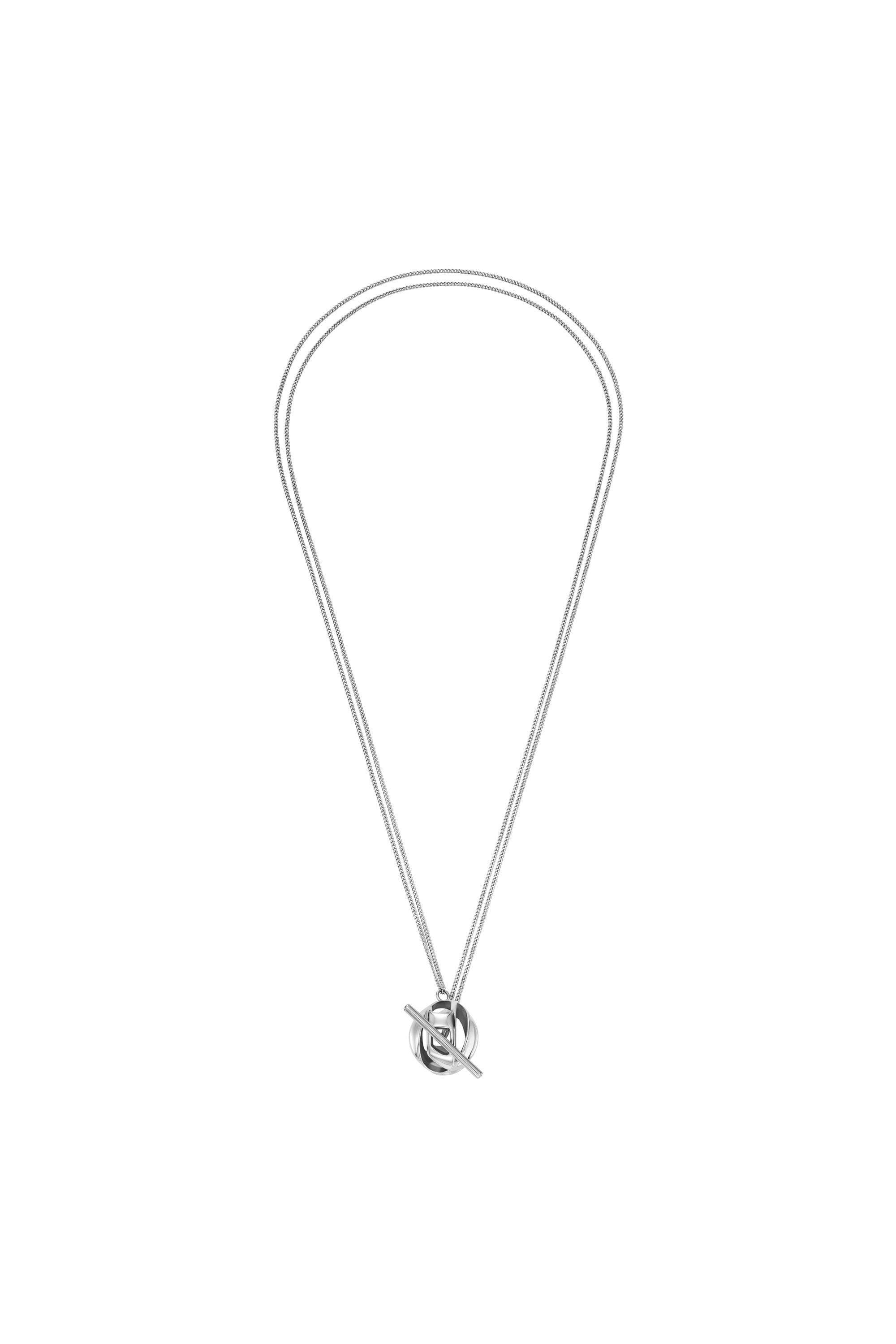 Diesel - DX1716040, Unisex's Stainless Steel Pendant Necklace in Silver - 1