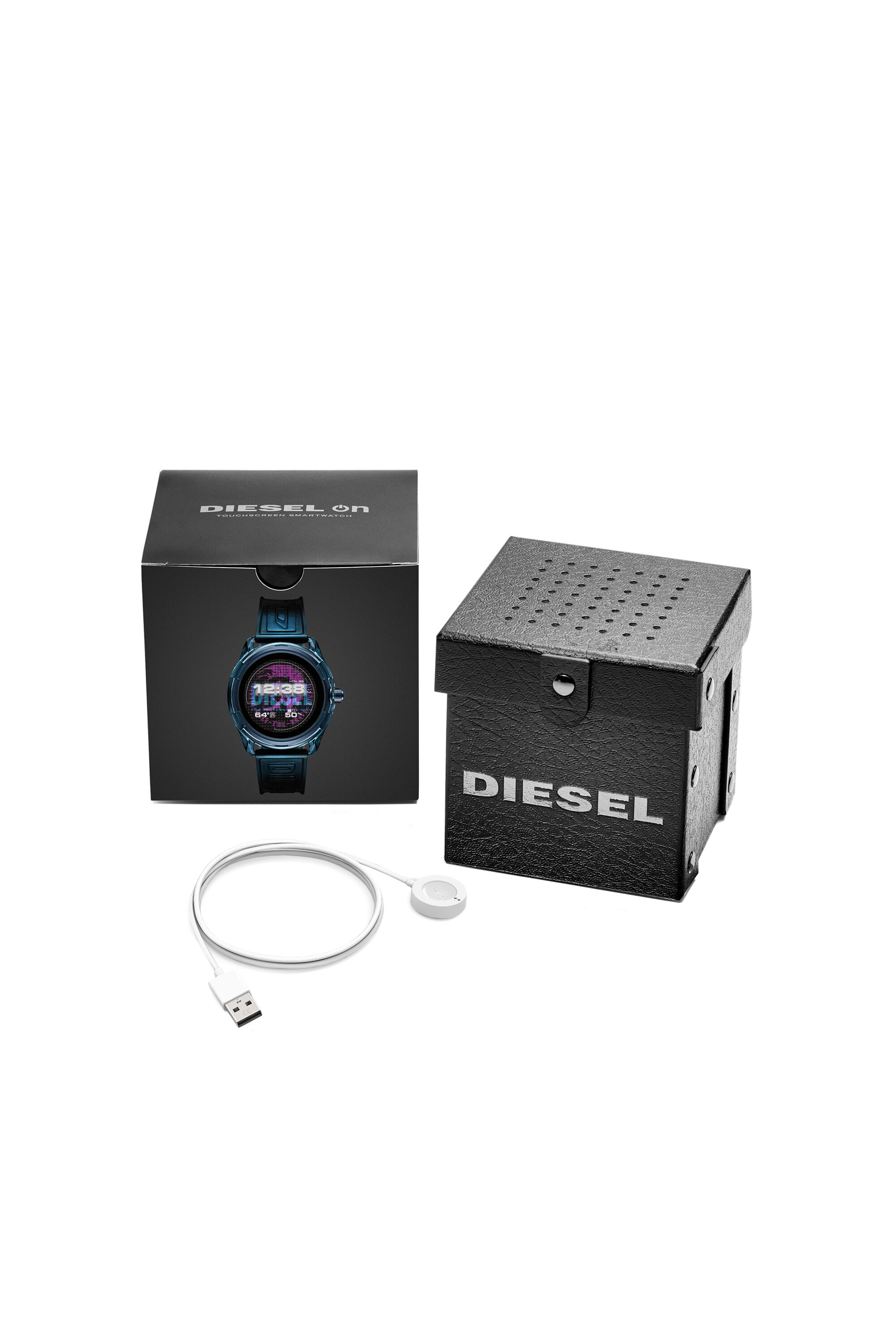 Diesel - DT2020, Man Diesel On Fadelite Smartwatch - Blue Transparent in Blue - Image 6