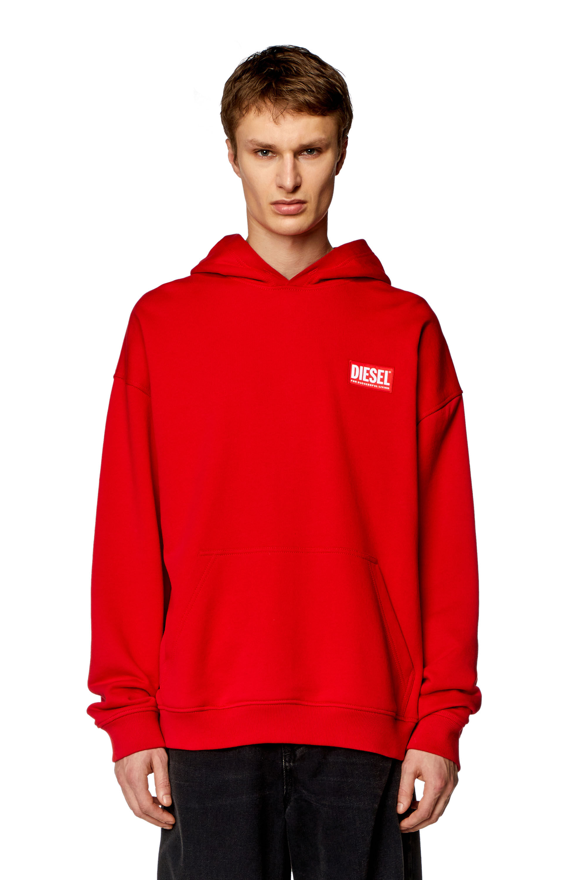 Diesel - S-NLABEL-HOOD-L1, Red - Image 3