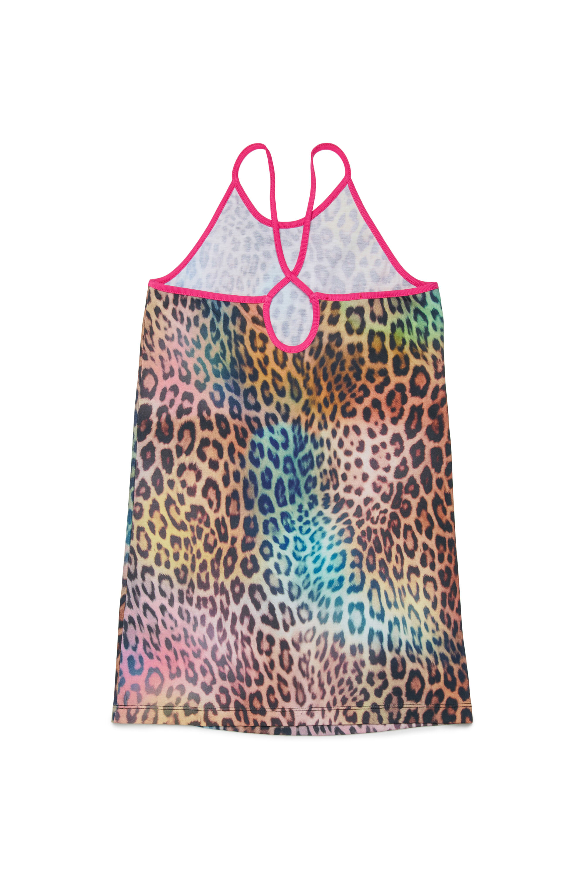 Diesel - MCUPLY, Woman's Beach dress with multicolour animal print in Brown/Pink - 2