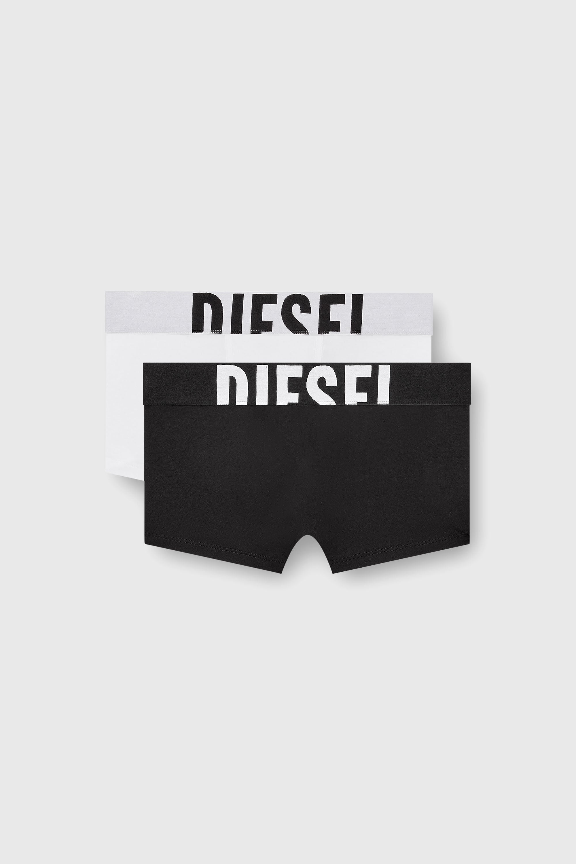 Diesel - MYA-D-POP-2PACK, Woman's 2-pack of boy shorts with cut-off logo in Black/White - 2