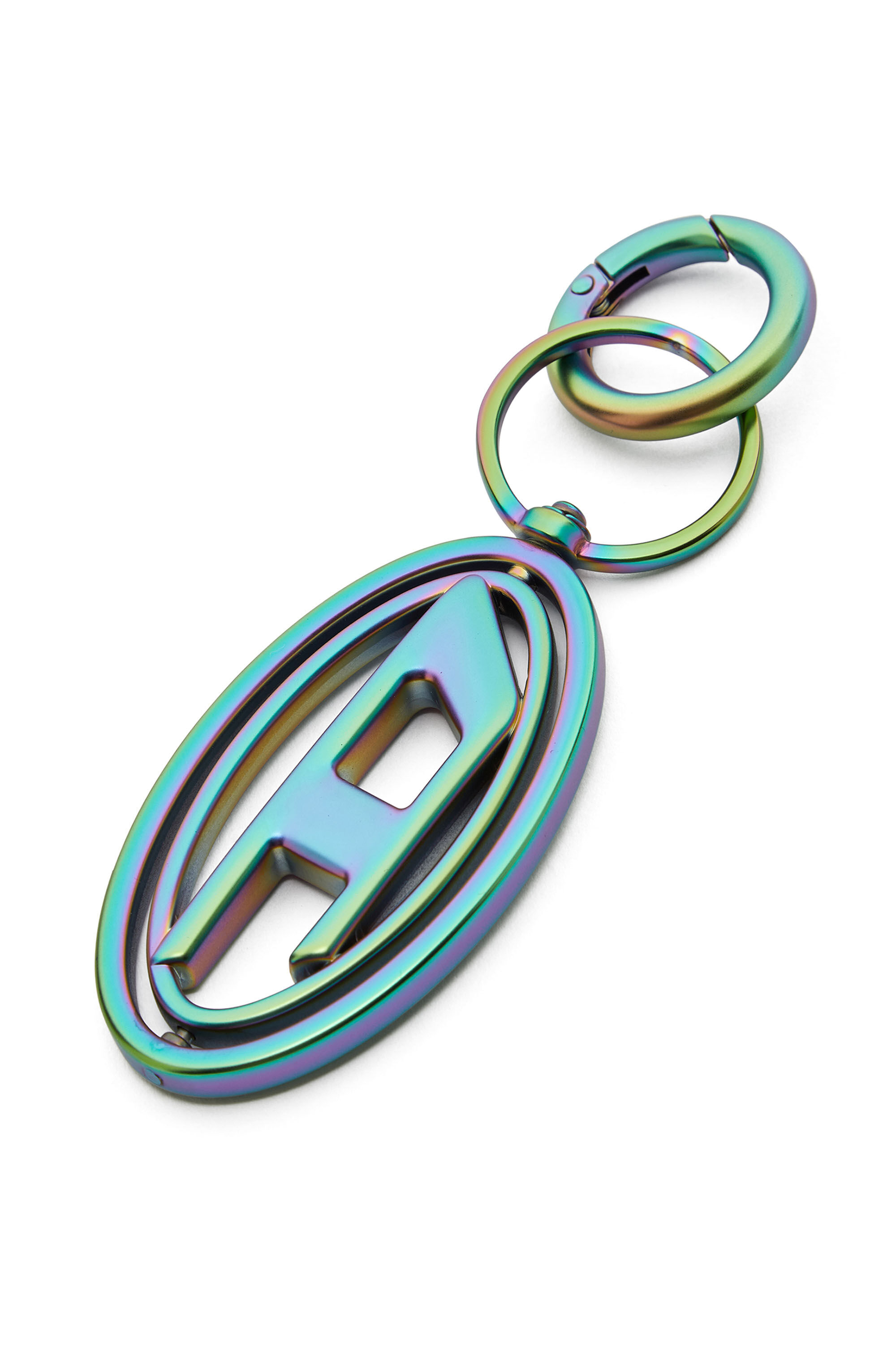 Diesel - 1DR KEY, Woman's 1DR keyring with iridescent finish in Green/Blue - 1