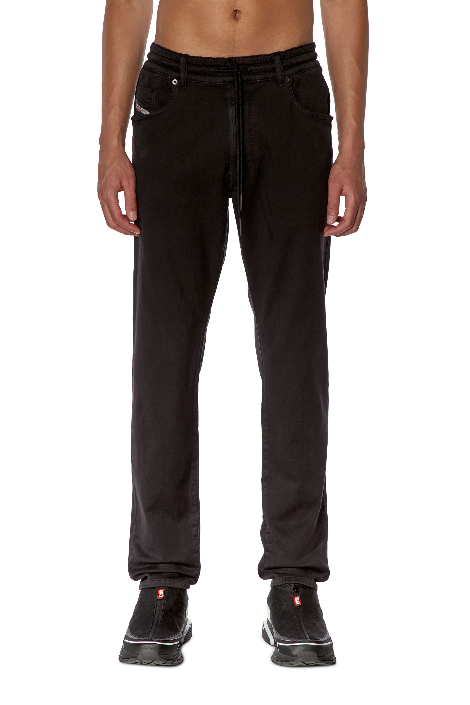 Diesel - Tapered 2030 D-Krooley Joggjeans® 068DY, Black - Image 1