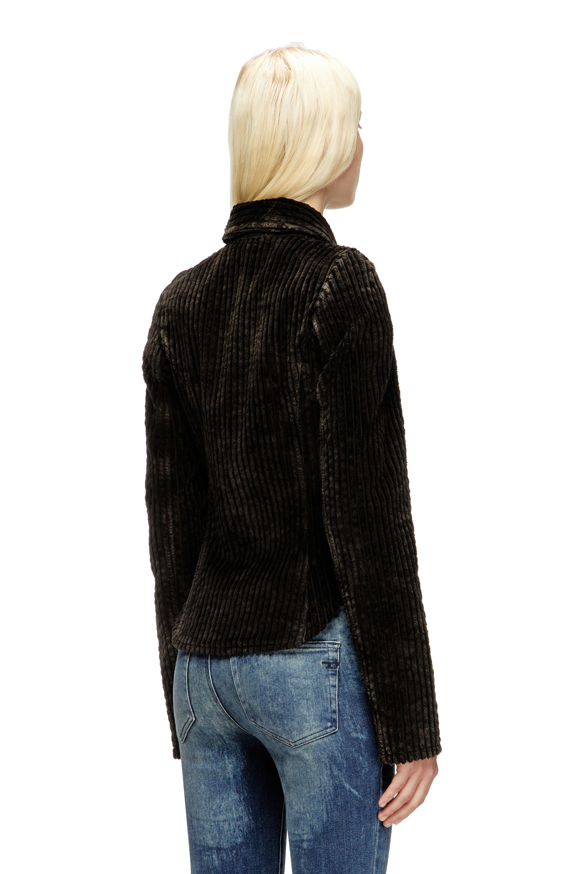 G-ENEA, Brown Diesel - G-ENEA, Woman's Shirt-jacket in cotton corduroy in Brown - 4