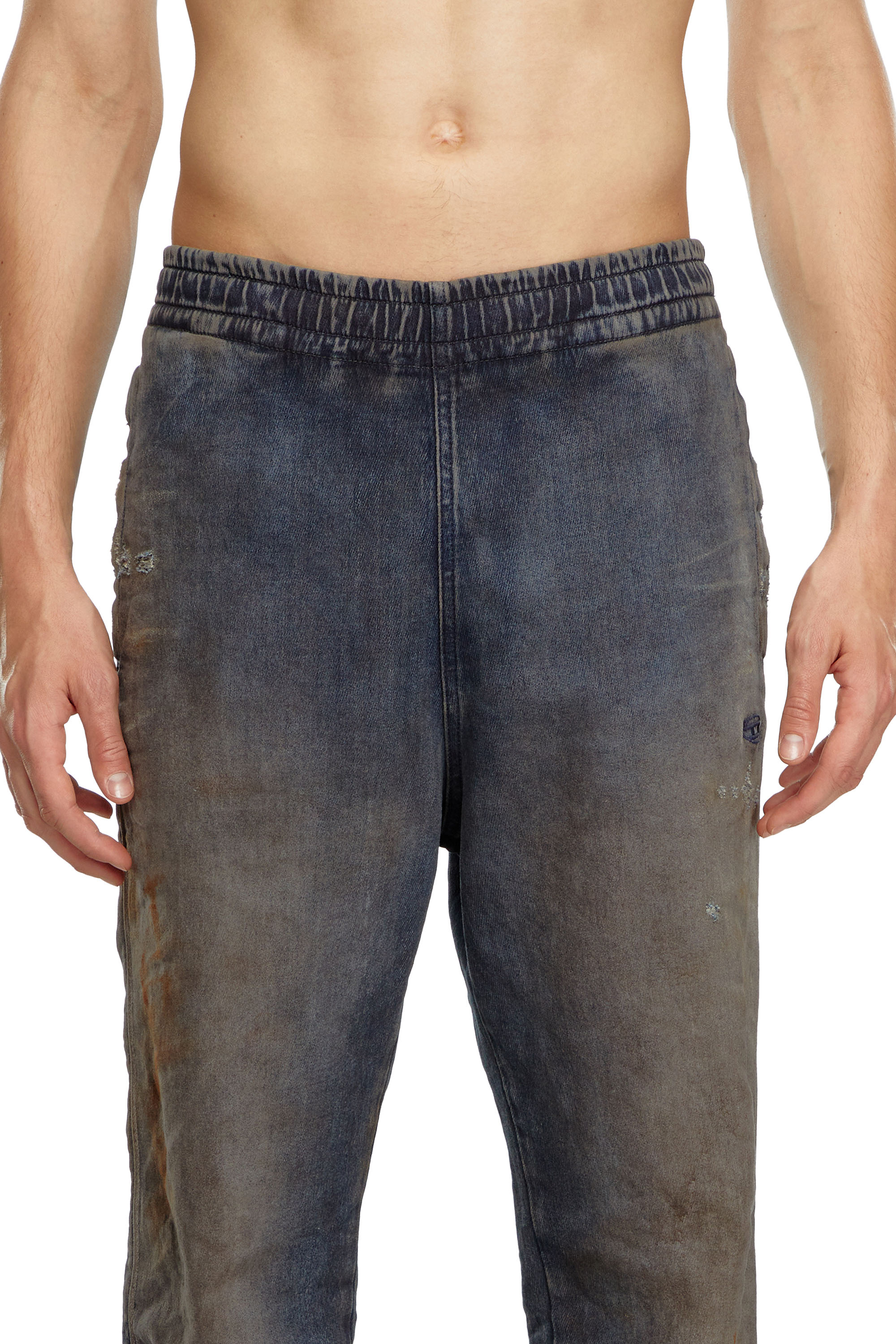 Diesel - Man's Tapered D-Lab Track Denim 068LV, Dark Blue - 4